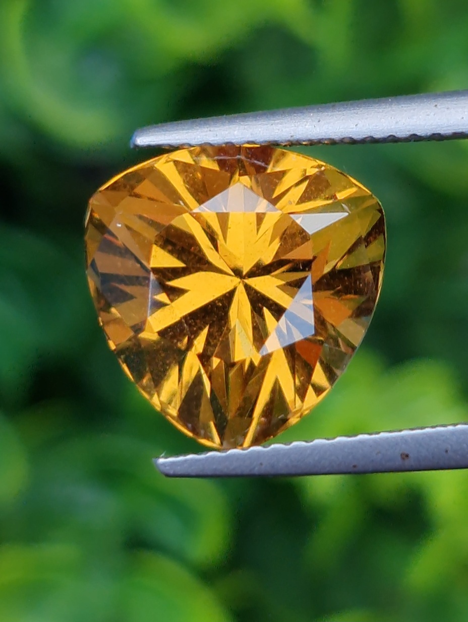 พลอย ซิทริน Citrine 6.94 กะรัต (Cts.) พลอยแท้ อัญมณีมงคลประจําวันเกิด เครื่องประดับพลอย