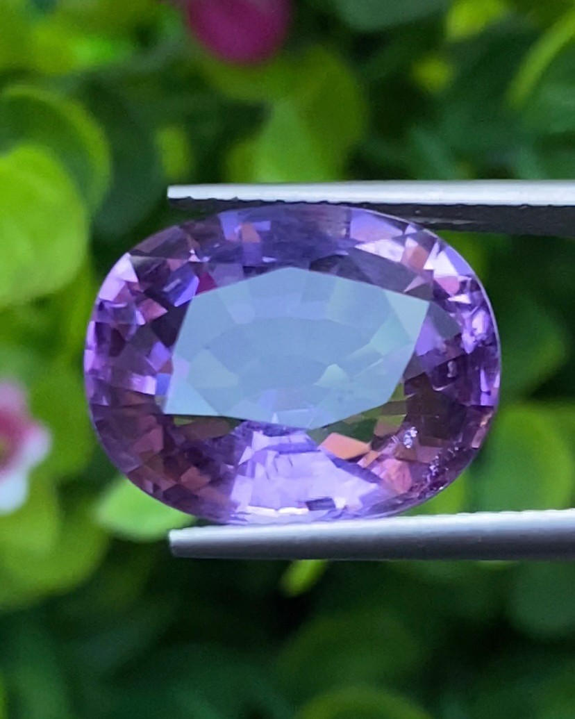 พลอย อเมทิส Amethyst 11.83 กะรัต (Cts.) พลอยแท้ อัญมณีมงคลประจําวันเกิด เครื่องประดับพลอย