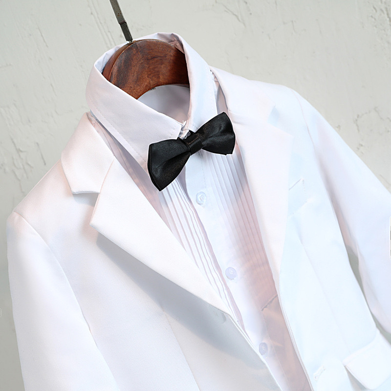 เช่า ชุดสูทเด็กชาย สีขาว งาน 2 กระดุม