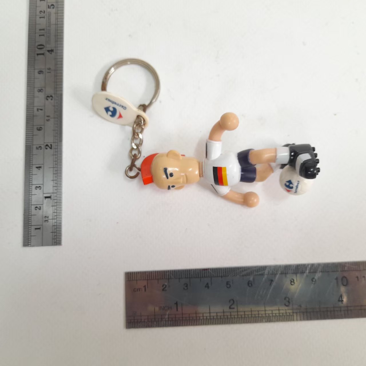 พวงกุญแจ มีหลายภาพ,พรีเมี่ยมห้าง คาร์ฟู (ไม่มีในประเทศไทยแล้ว)ขนาด 2.5 -3 นิ้ว นักบอล ทีม เยอรมัน ของเก่า สภาพเดิม มือสองสภาพดี หายาก