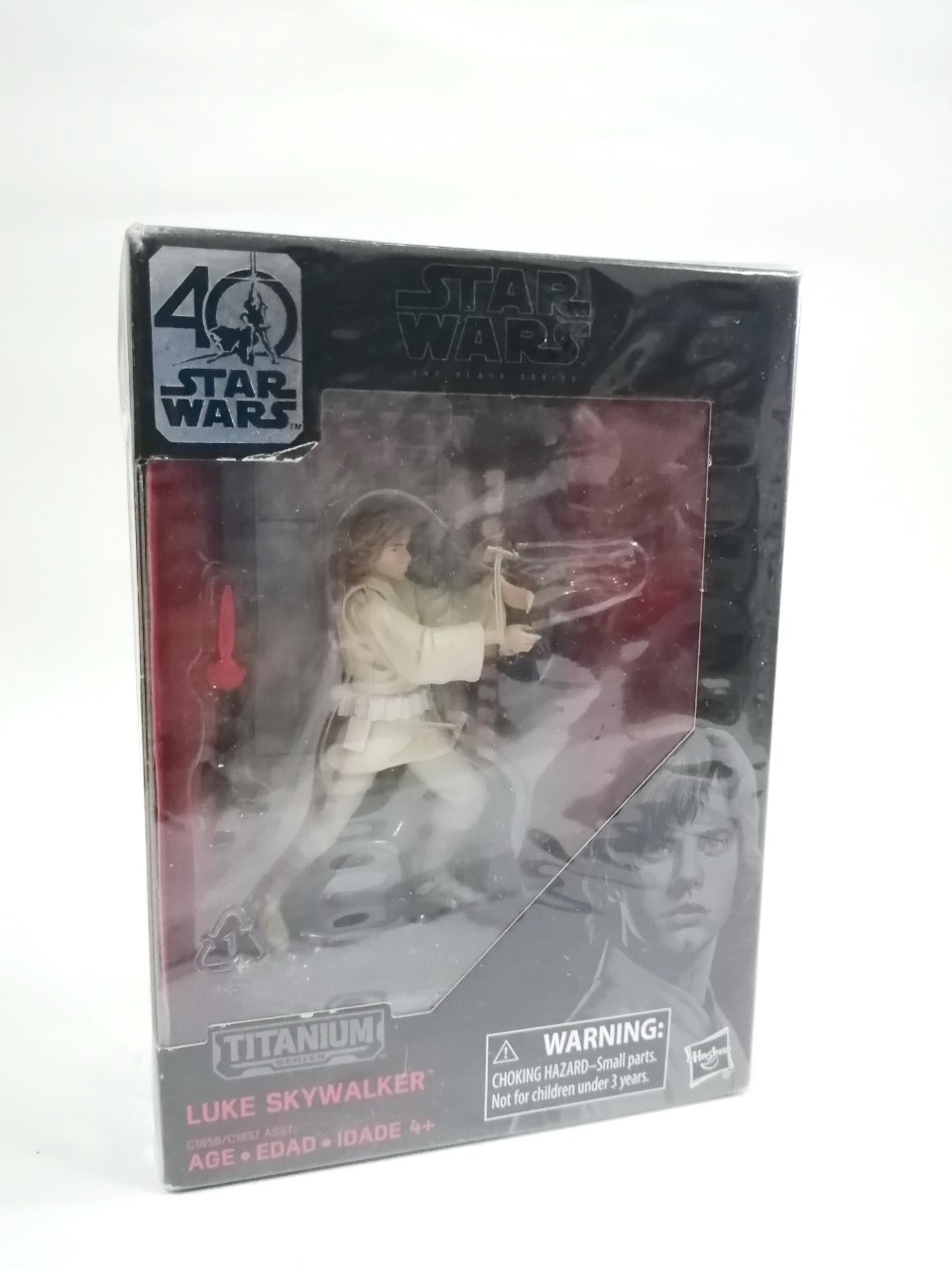 ฟิกเกอร์โลหะ ทำสีสำเร็จ ลุค สกายวอล์คเกอร์ ชุดขาว จากภาพยนตร์ STAR WARS EP.4 งานโลหะ หายาก ในกล่องสภาพดี งานสะสม