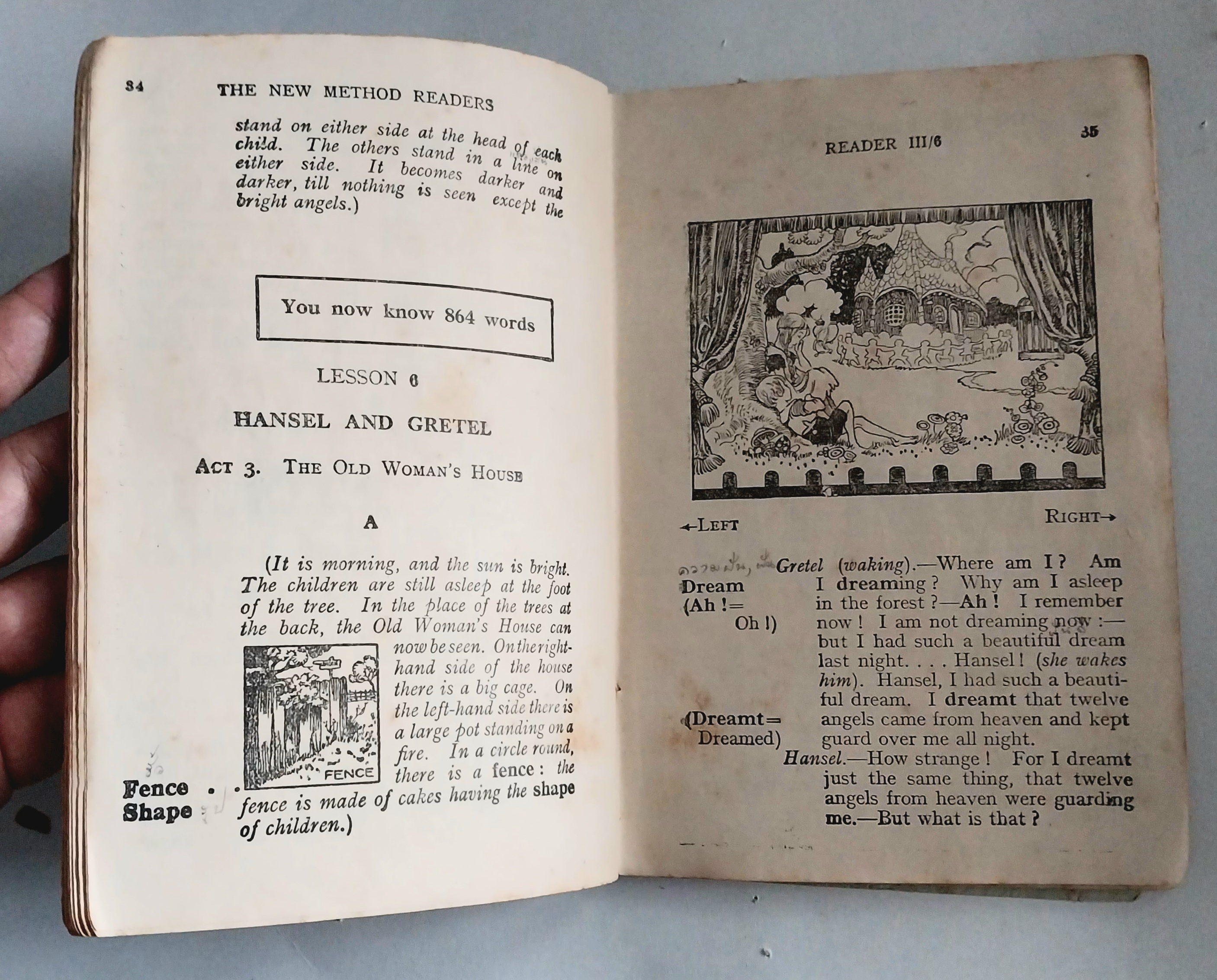 มือ2 ,***มีตำหนิตามภาพ มีเรอยเขียนเป็นระยะๆ หนังสือเรียนเก่า วิชาภาษาอังกฤษ The New Method Readers Reader3, Orient Longmans Ltd. ปี 1956