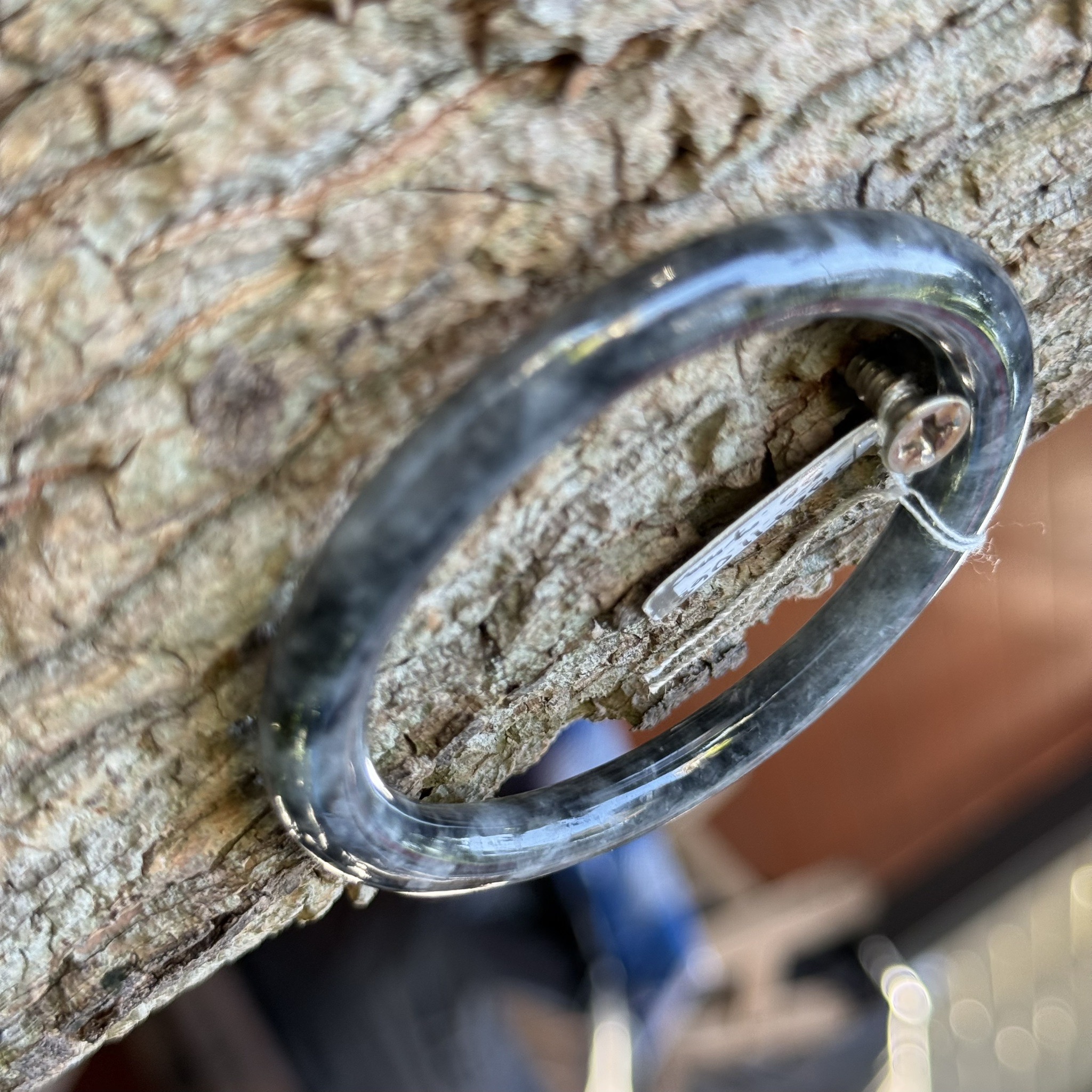 JB6711068 หยก พม่า แท้ Jade กำไลหยก 50.7 มม. (Jadeite bracelet) พม่า (Myanmar)