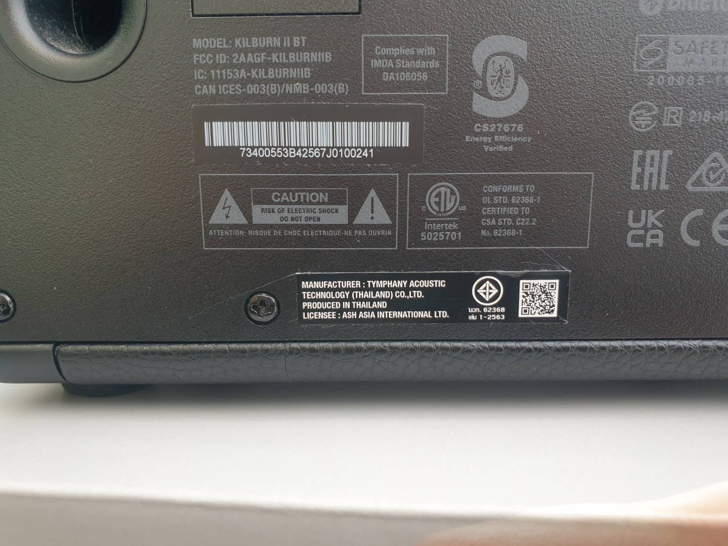 ลำโพง mashall kilburn 2 ของแท้ศูนย์ไทย