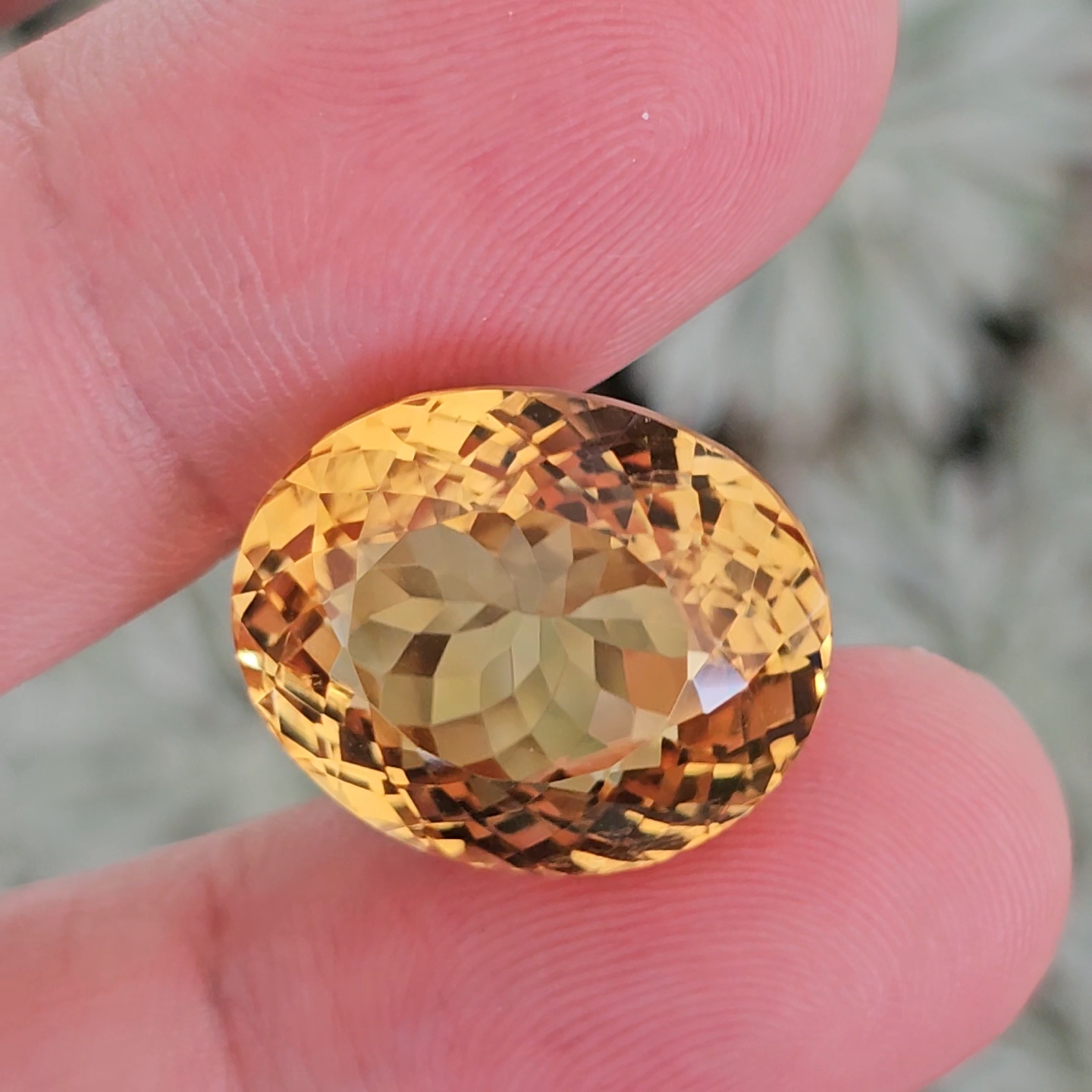 พลอย ซิทริน Citrine 25.92 กะรัต (Cts.) พลอยแท้ อัญมณีมงคลประจําวันเกิด เครื่องประดับพลอย