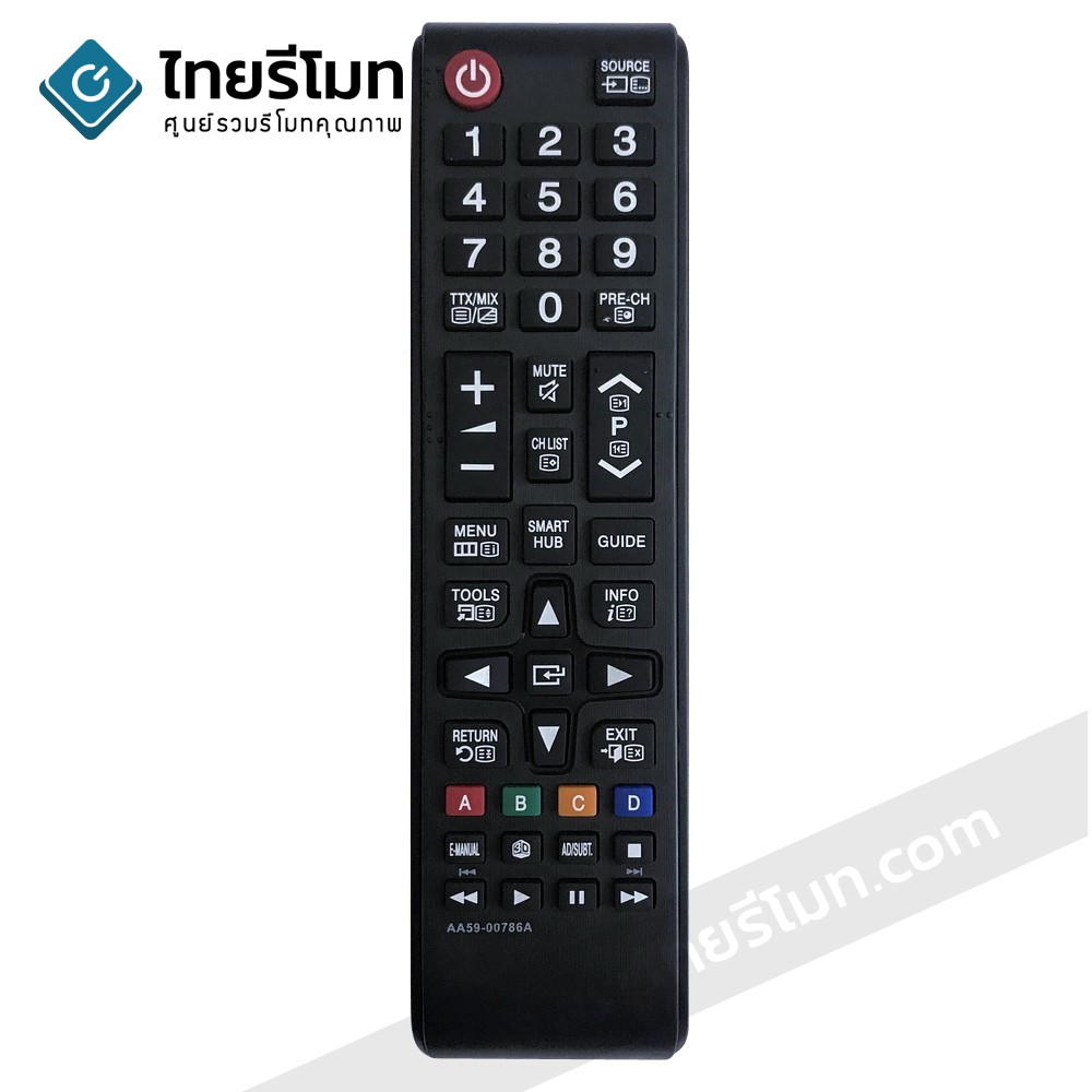 รีโมททีวี Samsung รุ่นAA59-00786A (มีคำสั่งปุ่ม SMART HUB) รองรับ3มิติ กดอ่านรายละเอียดก่อนสั่งซื้อ