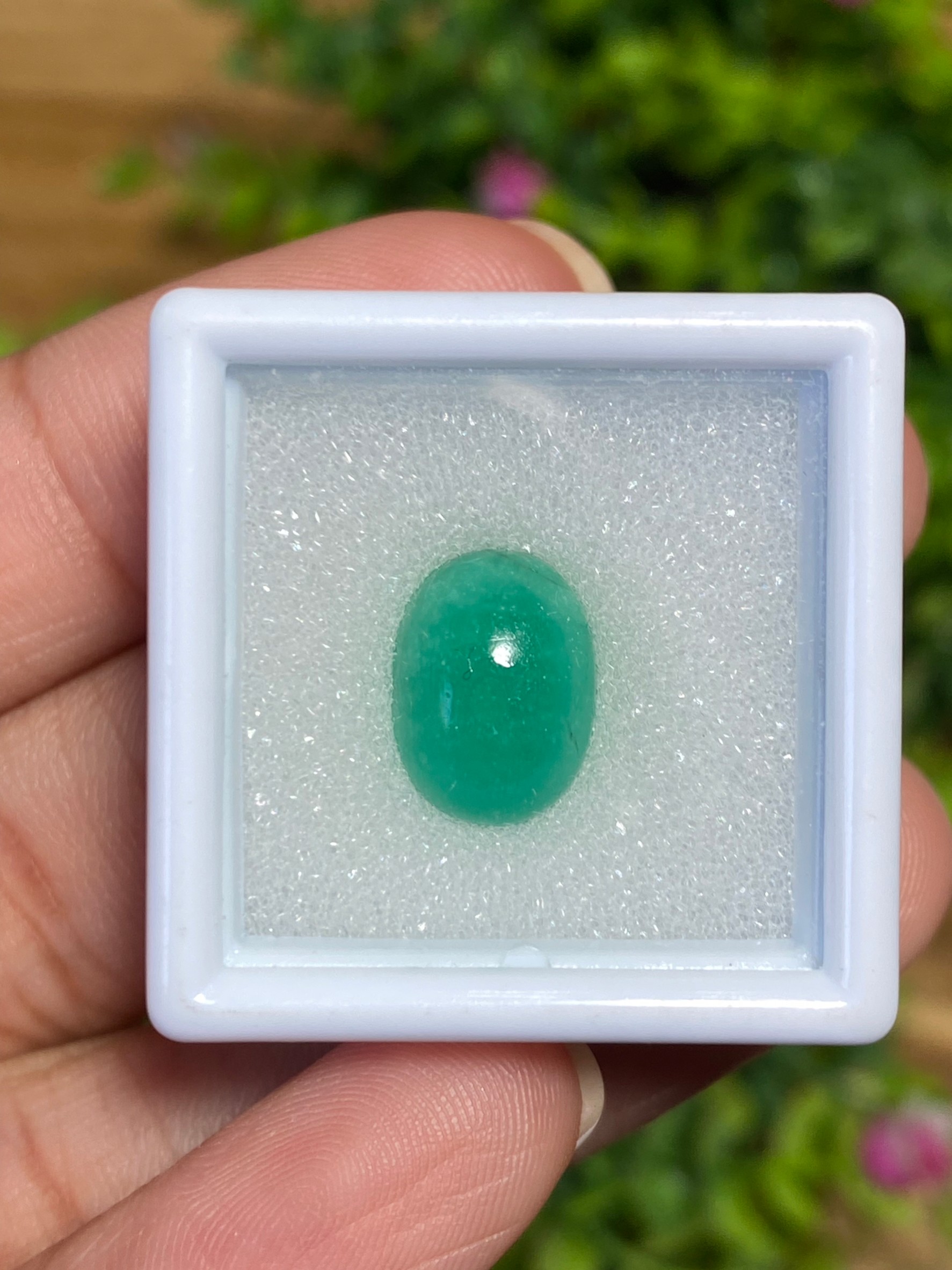 พลอย มรกต โคลัมเบีย Colombian Emerald 4.56 กะรัต (Cts.) พร้อมใบเซอร์ พลอยแท้ อัญมณีมงคลประจําวันเกิด เครื่องประดับพลอย