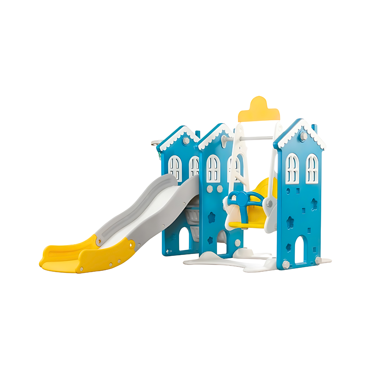 กระดานลื่น ชิงช้า บ้านชิงช้าสไลด์ (สีน้ำเงิน) Slide and Swing House Slide and Swing (Blue)