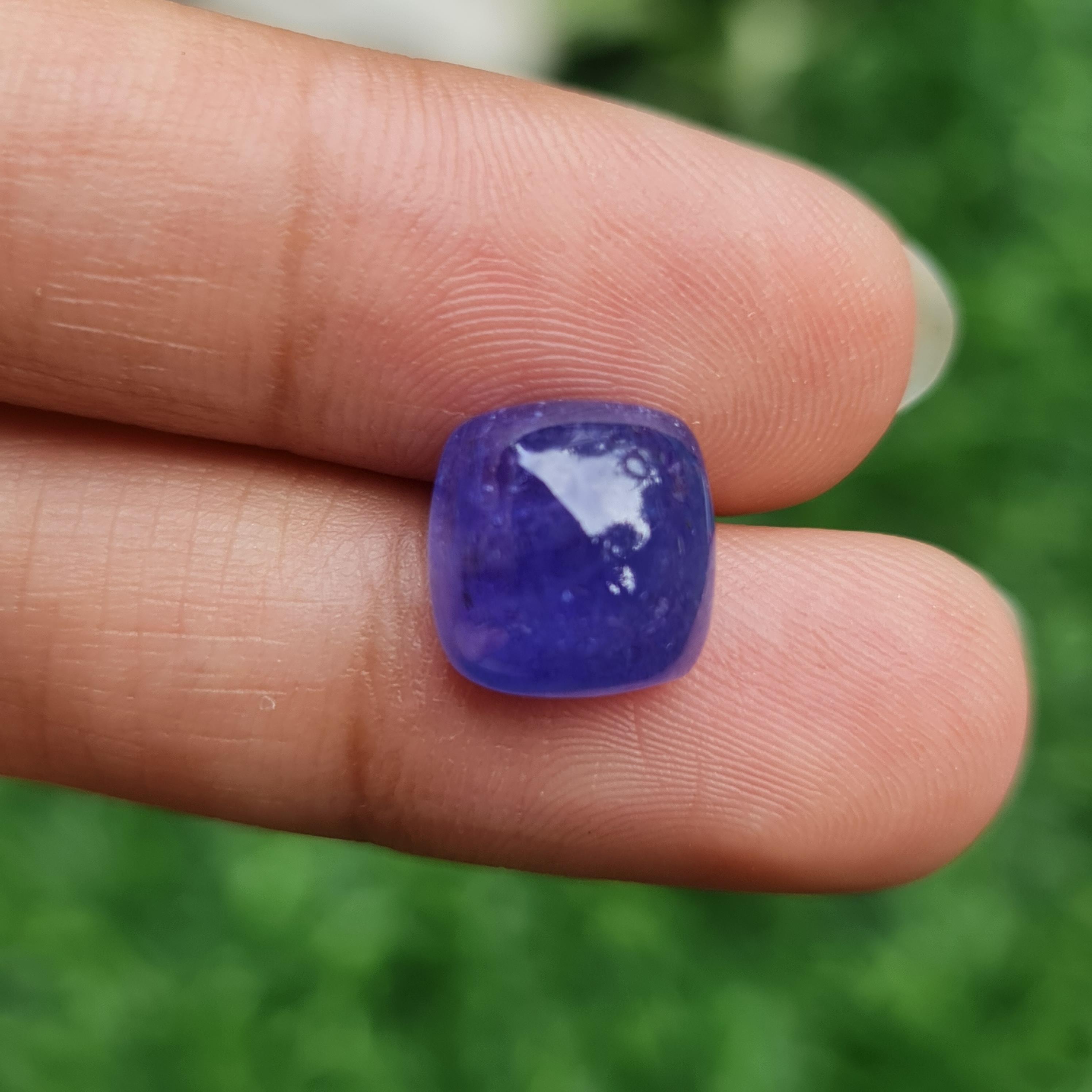 พลอย แทนซาไนท์ Tanzanite 7.59 กะรัต (Cts.) พลอยแท้ อัญมณีมงคลประจําวันเกิด เครื่องประดับพลอย