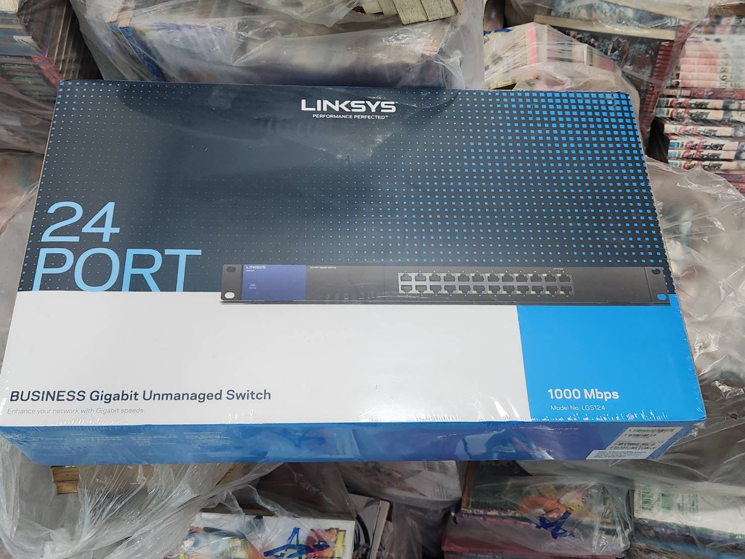 สวิตช์ฮับ Linksys LGS124 Unmanaged Gigabit Switch 24-port ใหม่ไม่แกะซีน