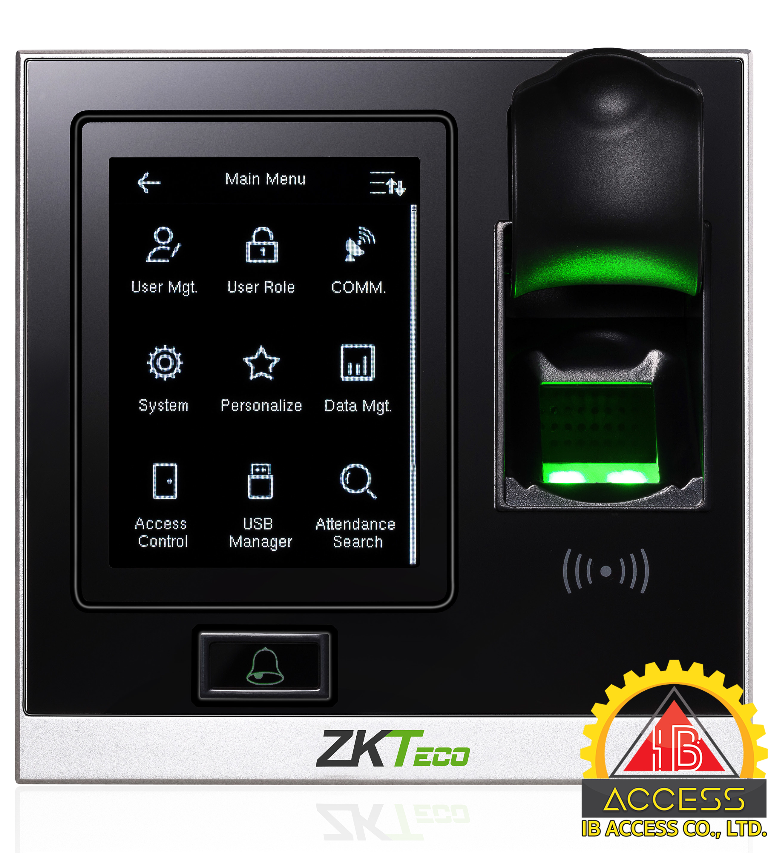 เครื่องสแกนลายนิ้วมือ ยี่ห้อ ZKTeco รุ่น SF400 รองรับระบบ Access Control