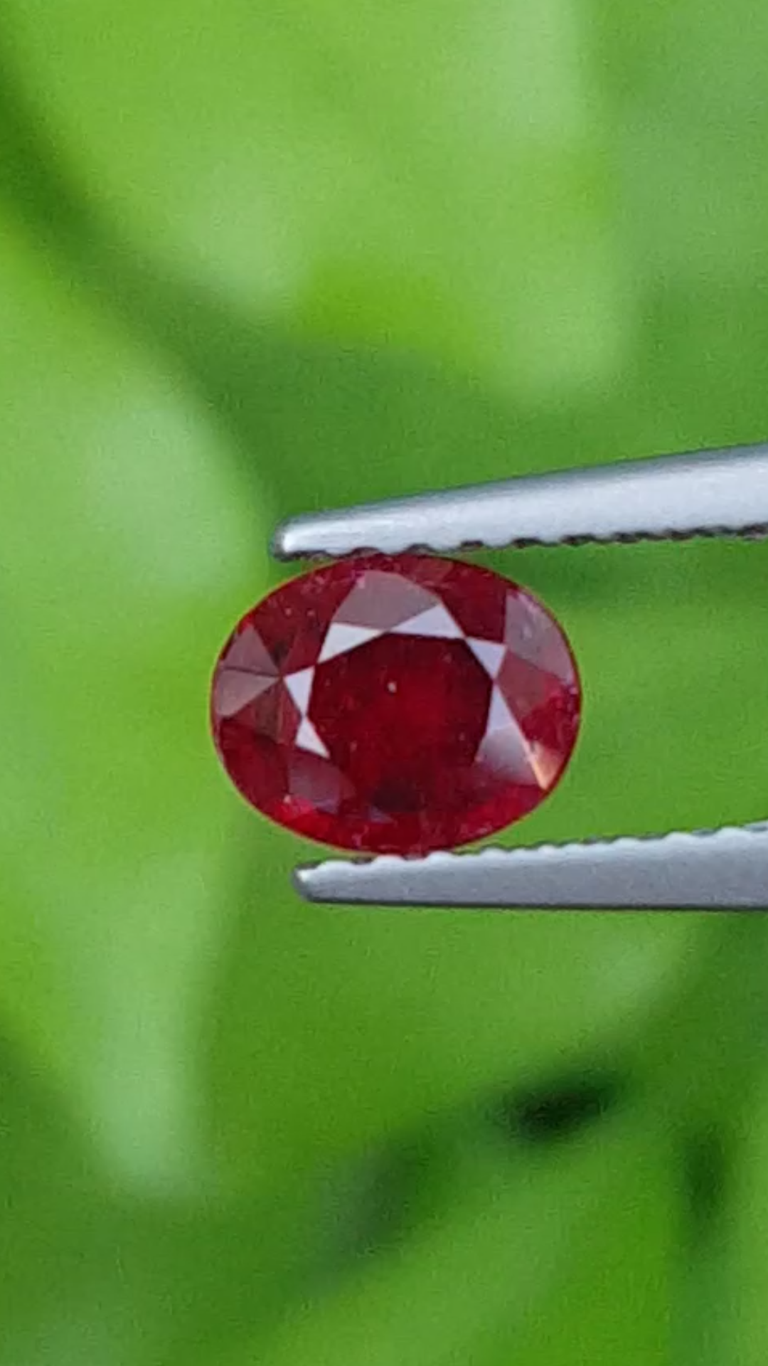พลอย ทับทิม Ruby sapphire 0.62 กะรัต (Cts. ) ดิบ Unheated พลอยแท้ อัญมณีมงคลประจําวันเกิด เครื่องประดับพลอย
