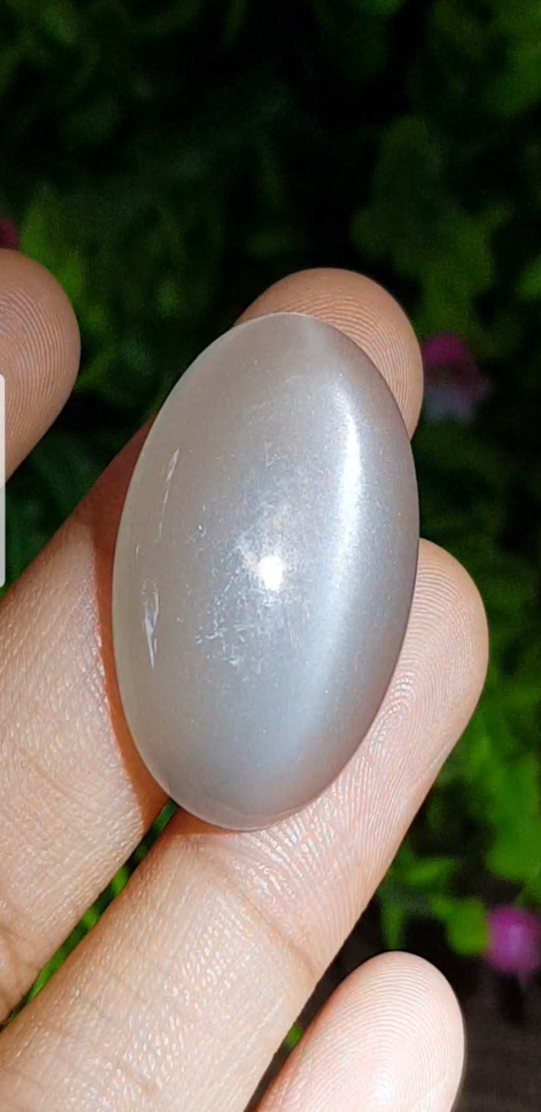 พลอย ตาแมว มูนสโตน Cat eye Moonstone 32.69 กะรัต (Cts.)พลอยแท้ อัญมณีมงคลประจําวันเกิด เครื่องประดับพลอย