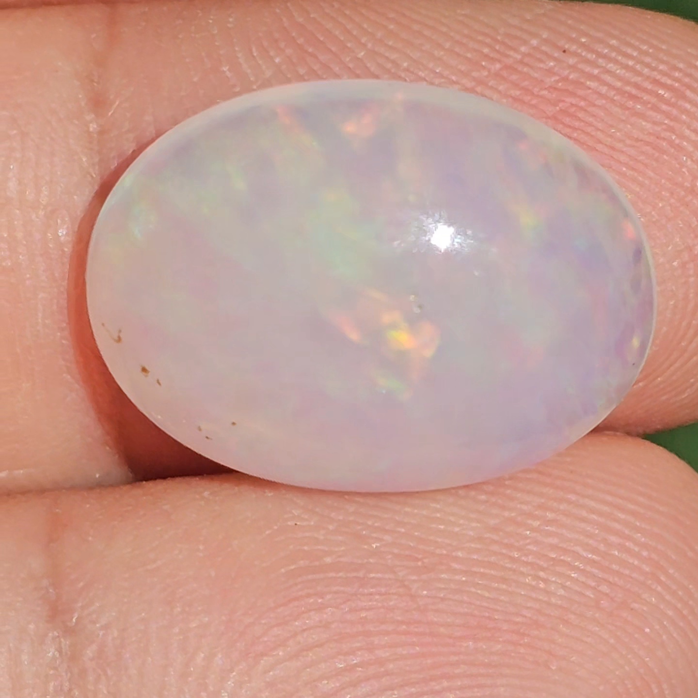 พลอย ไวท์ โอปอล White Opa 7.94 กะรัต (Cts.) พลอยแท้ อัญมณีมงคลประจําวันเกิด เครื่องประดับพลอย