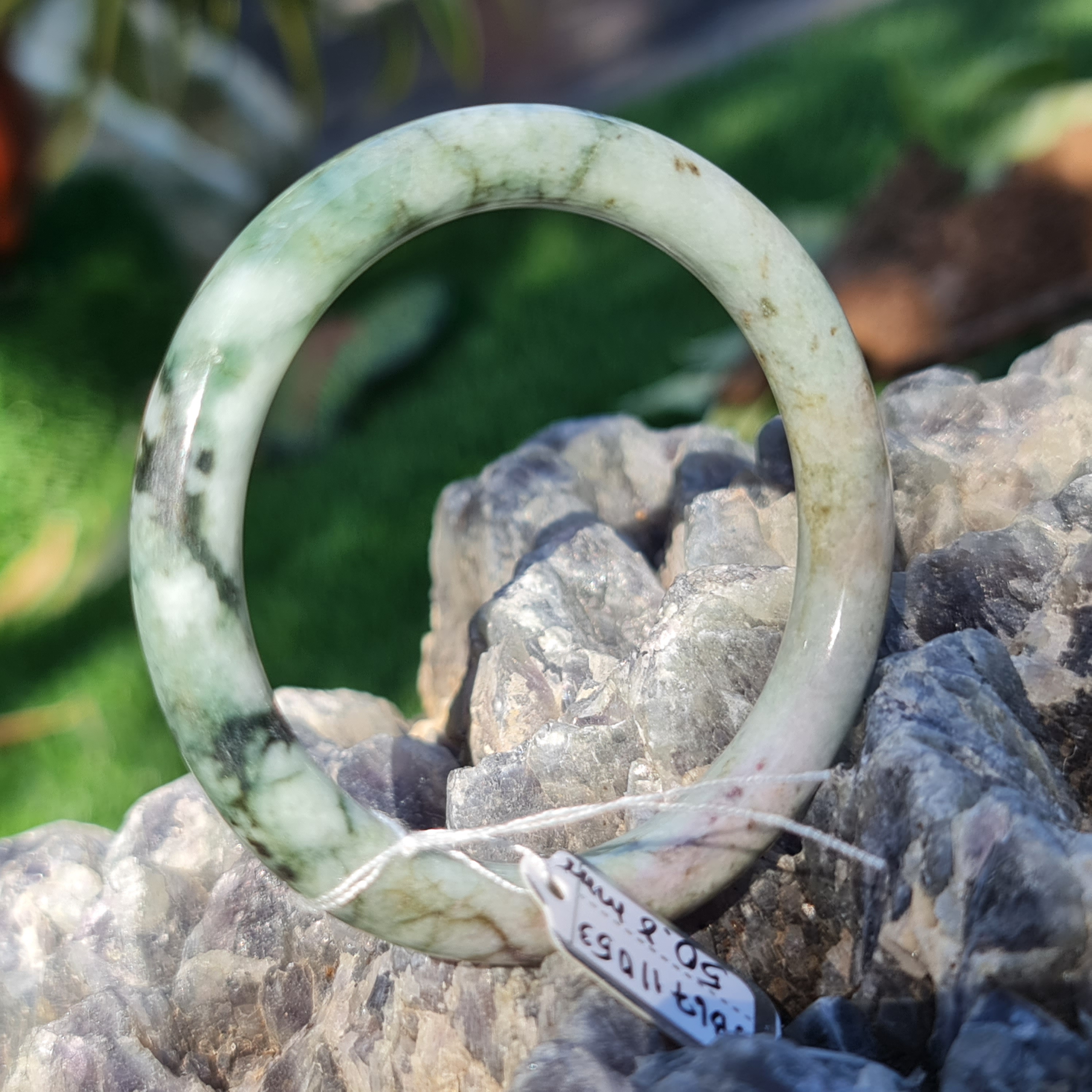 JB6711053 หยก พม่า แท้ Jade กำไลหยก (Jadeite bracelet) พม่า (Myanmar) 50.8 มม.