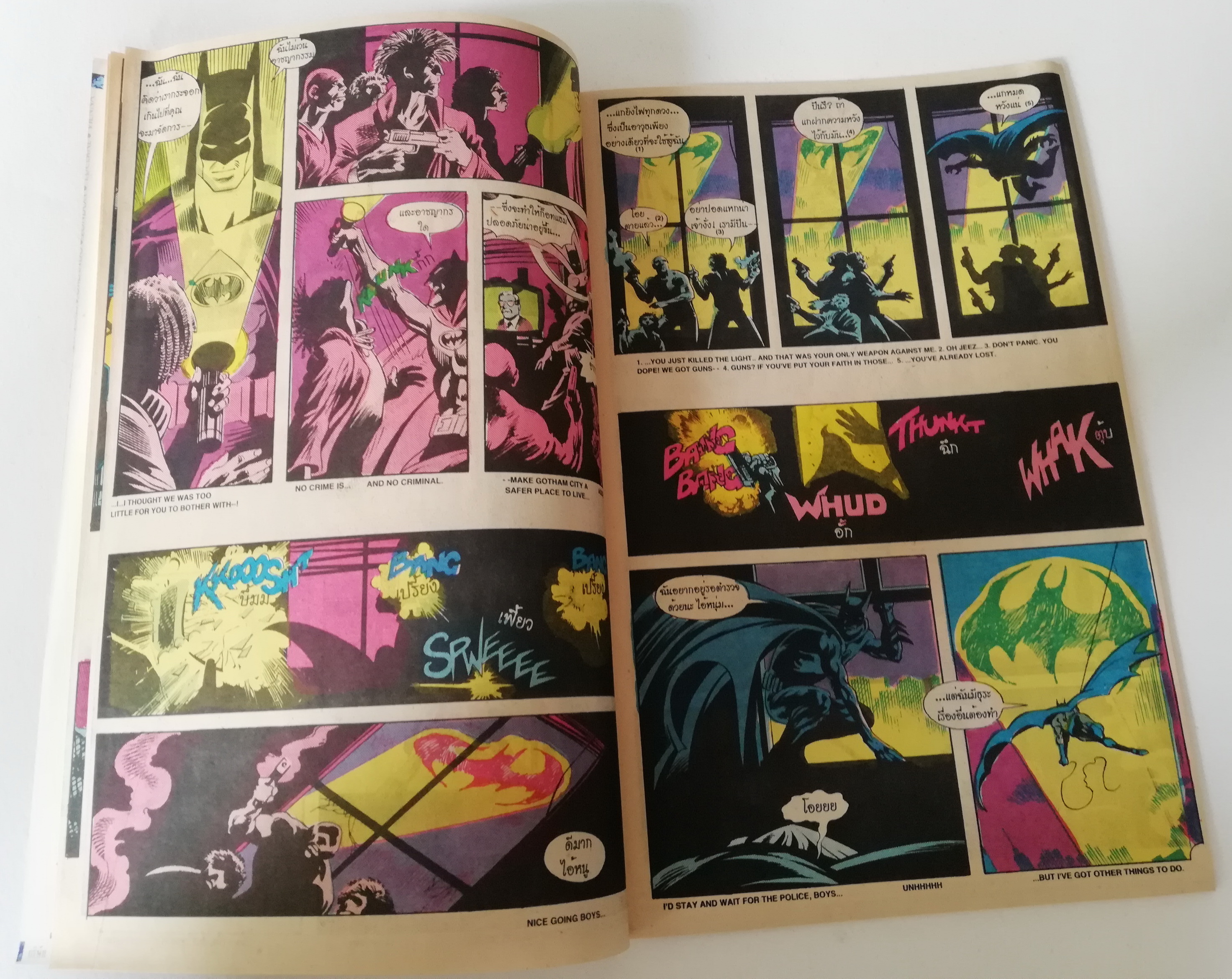 หนังสือการ์ตูน DC comics การ์ตูนภาษาไทย-อังกฤษ แบทแมน BATMAN ฉบับที่ 10 ตอน ปีศาจเคียวสยองขวัญ BATMAN YEAR 2 PART1 โดย BARR,DAVIS &NEARY จาก เนชั่นคอมิคส์