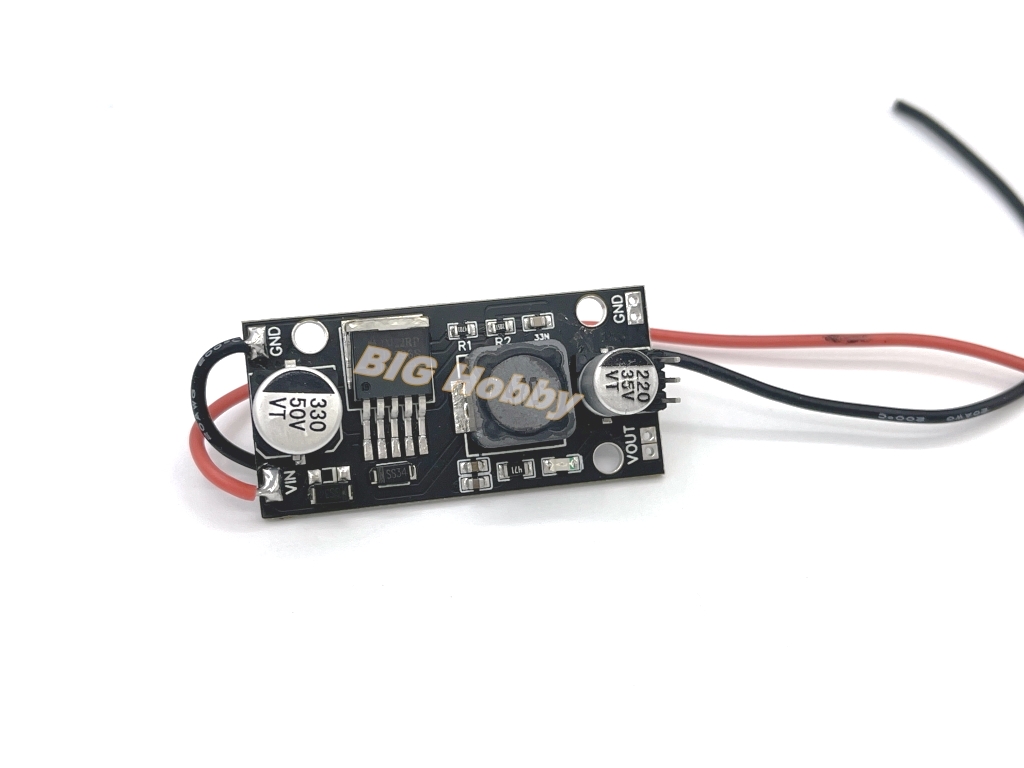 ตัวจ่ายไฟ Step down BEC 5V สำหรับ ลดไฟจาก 7-40V เหลือ 5V จ่ายเลี้ยงรีซีฟ ตัวรับสัญญาณควบคุมจากรีโมท