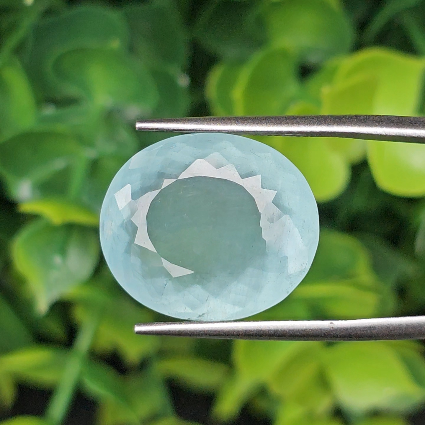 พลอย อความารีน Aquamarine 13.05 กะรัต (Cts.) พลอยแท้ อัญมณีมงคลประจําวันเกิด เครื่องประดับพลอย