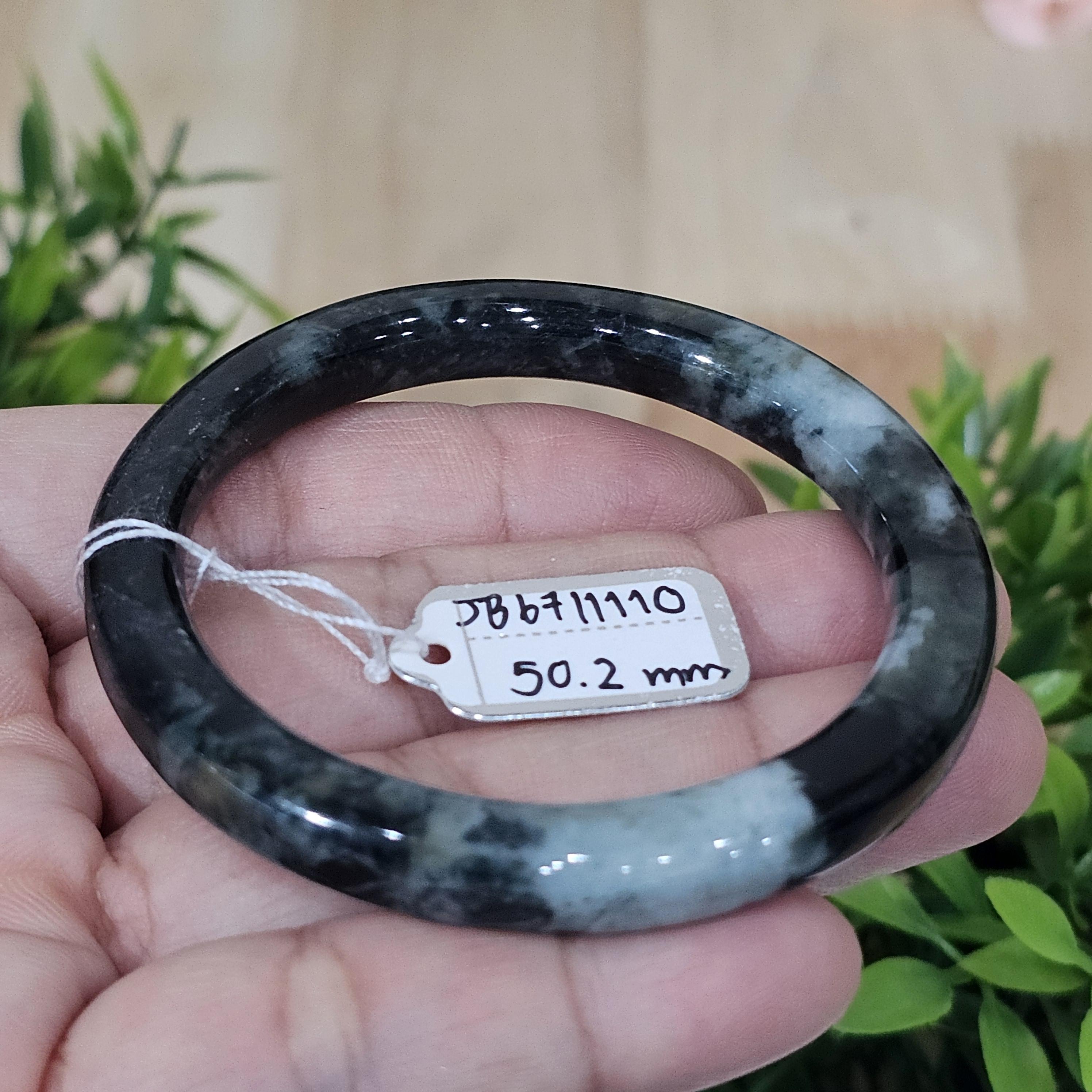 JB6711110 หยก พม่า แท้ Jade กำไลหยก (Jadeite bracelet) พม่า (Myanmar) 50.2 มม.