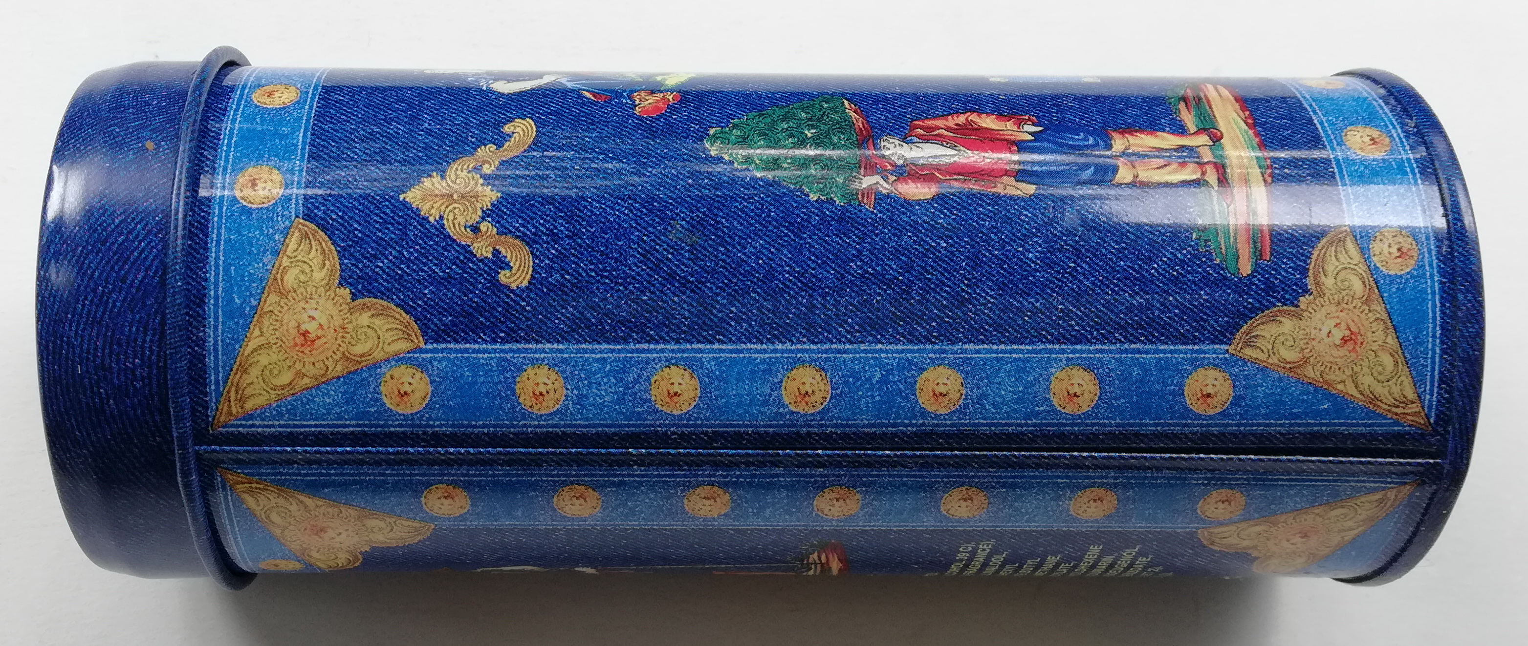 ของสะสม กล่องสังกะสี (กล่องโลหะ) กล่องน้ำหอม เวอซาเช่ บลูยีนส์แมน VERSACE BLUE JEANS MAN