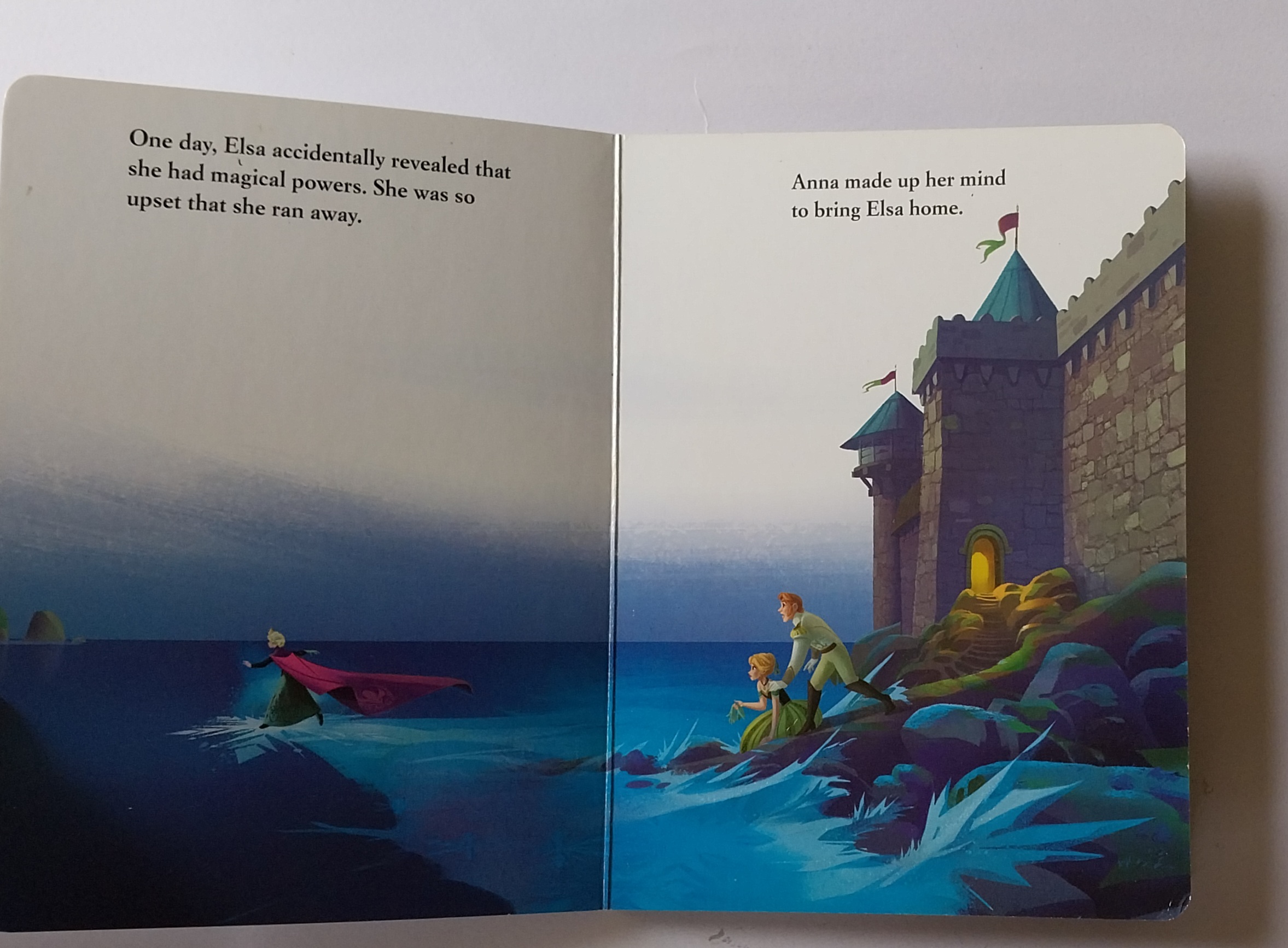 มีหลายภาพ,เจ้าหญิงแอนนา โฟรเซ่น,หนังสือนิทานปกแข็งภาษาอังกฤษ กระดาษแข็งทุกหน้า ขนาด 19ซม. -มือ1 ปกหลังมุมล่างมีรอยลอกเล็กน้อย Disney, Frozen Anna ปีที่พิมพ์ 2014