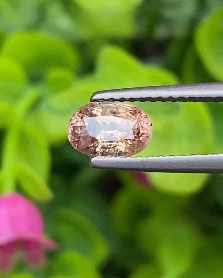 พลอย คัลเลอร์เชนจ์ แซฟไฟร์ Color Change Sapphire 1.19 กะรัต (Cts.) ดิบ พร้อมใบเซอร์ พลอยแท้ อัญมณีมงคลประจําวันเกิด เครื่องประดับพลอย