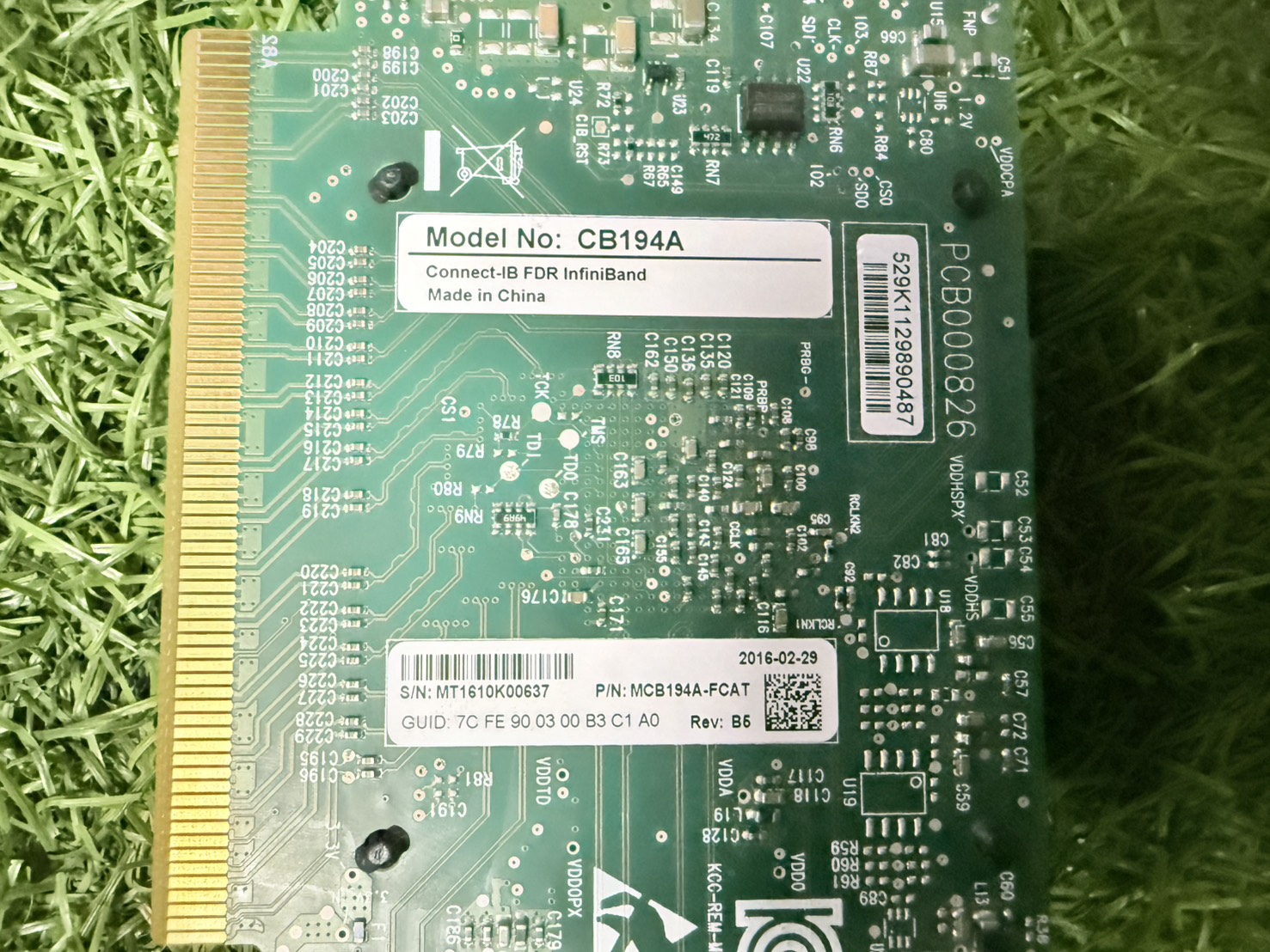 สำหรับ Server CB194A- Connect-IB FDR Infiniband 56Gb/s 2Port Adapter CB194A มี 4 ใบ
