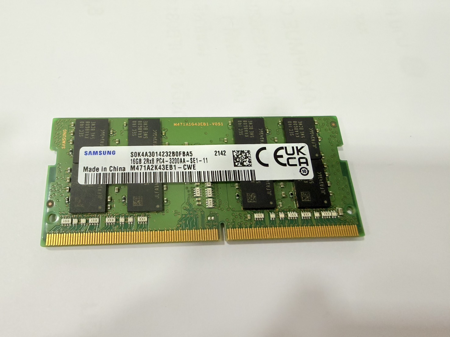 Samsung 16GB 2Rx8 PC4-3200AA-SE1 (แรมโน๊ตบุ๊ค , PC MINI) - คอมมือ