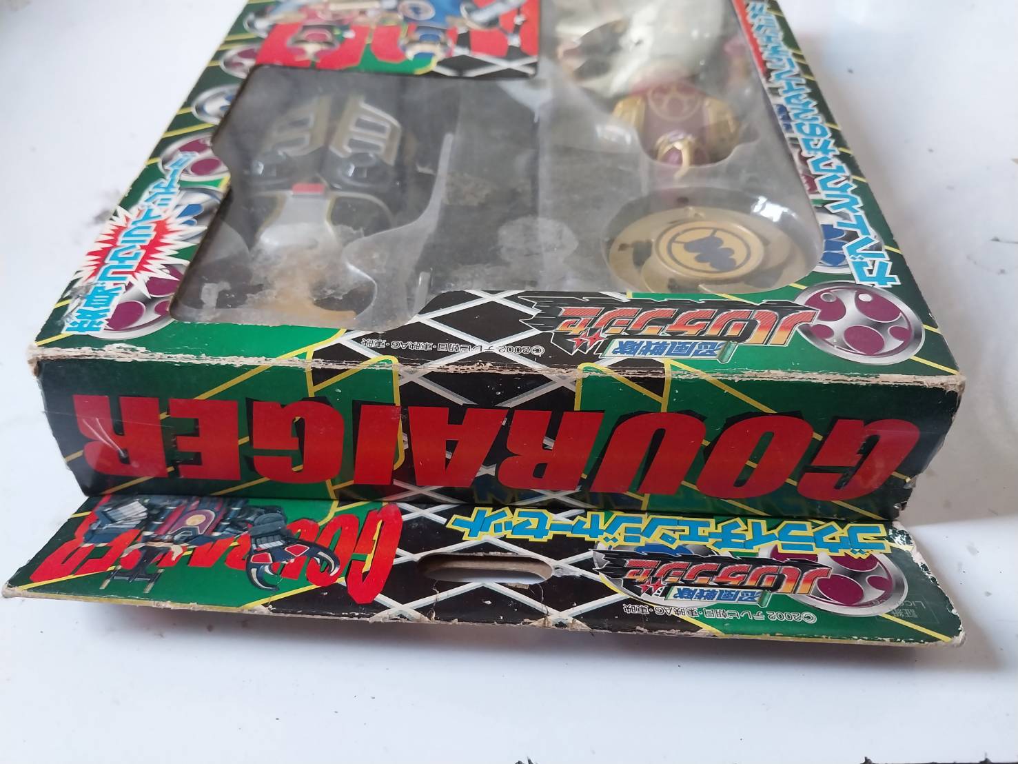 เพคเกจเก่า มีรอยชำรุดตามภาพ,เซต เฮอรริเคนเจอร ์ มินิซอรฟ 1ตัว นาฬิกาแปลงร่าง1อัน , โกไรเจอร์ Gouraiger