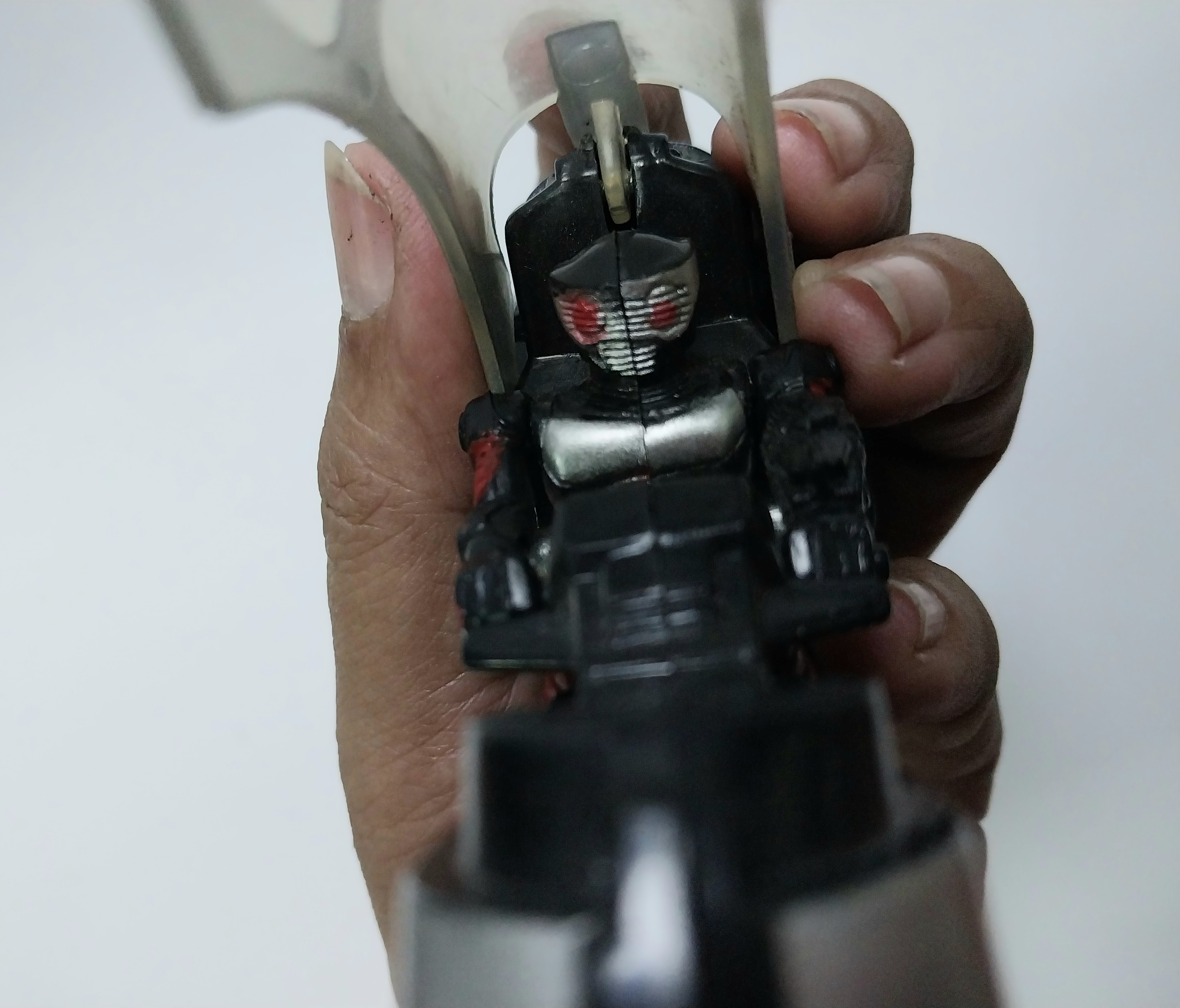 มีหลายภาพ, **ไม่มีขาตั้ง รถไรด์ชู้ตเตอร์ + ไรเดอร์ริวคิ จากคาเมนไรเดอร์ริวคิ ขนาด 6 นิ้วขนาดตามรูป เปิดกระจกครอบได้ ล้อหมุนได้