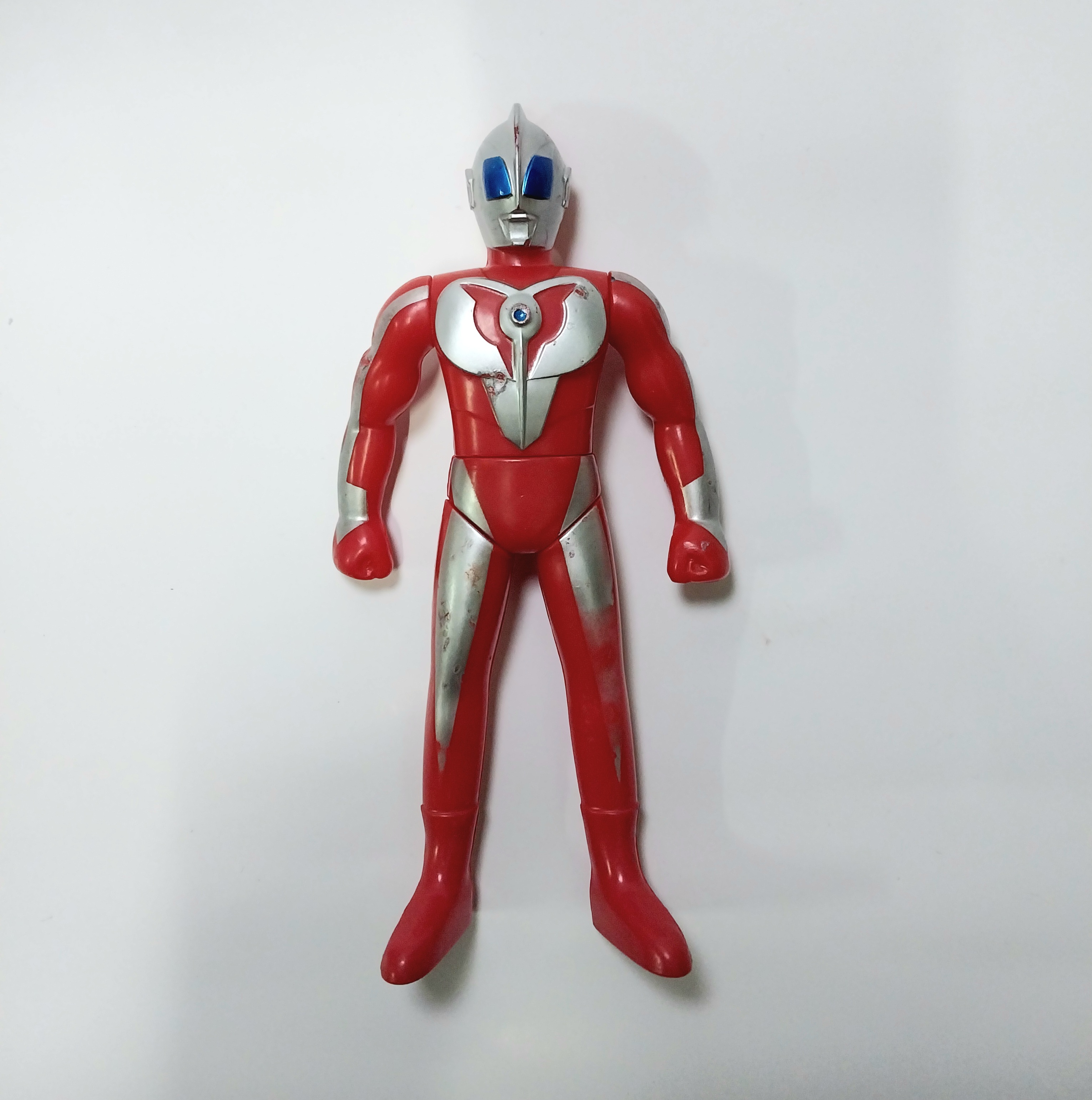 มีหลายภาพ,มีตำหนิ ตุ๊กตาพลาสติกแข็ง อุลตร้าแมนอีลิท Ultraman Elite งานไทยเอเพ๊กซ์ทอย ApexT ขยับ แขนขาเอวและตัวได้ งานเก่า หายากมากไม่พบเห็นบ่อยนัก **สภาพพอใช้ มีรอยบ้างตามเวลา