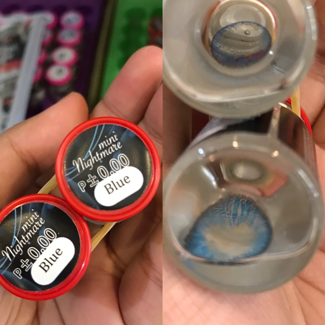 Pitchy lens สีฟ้า