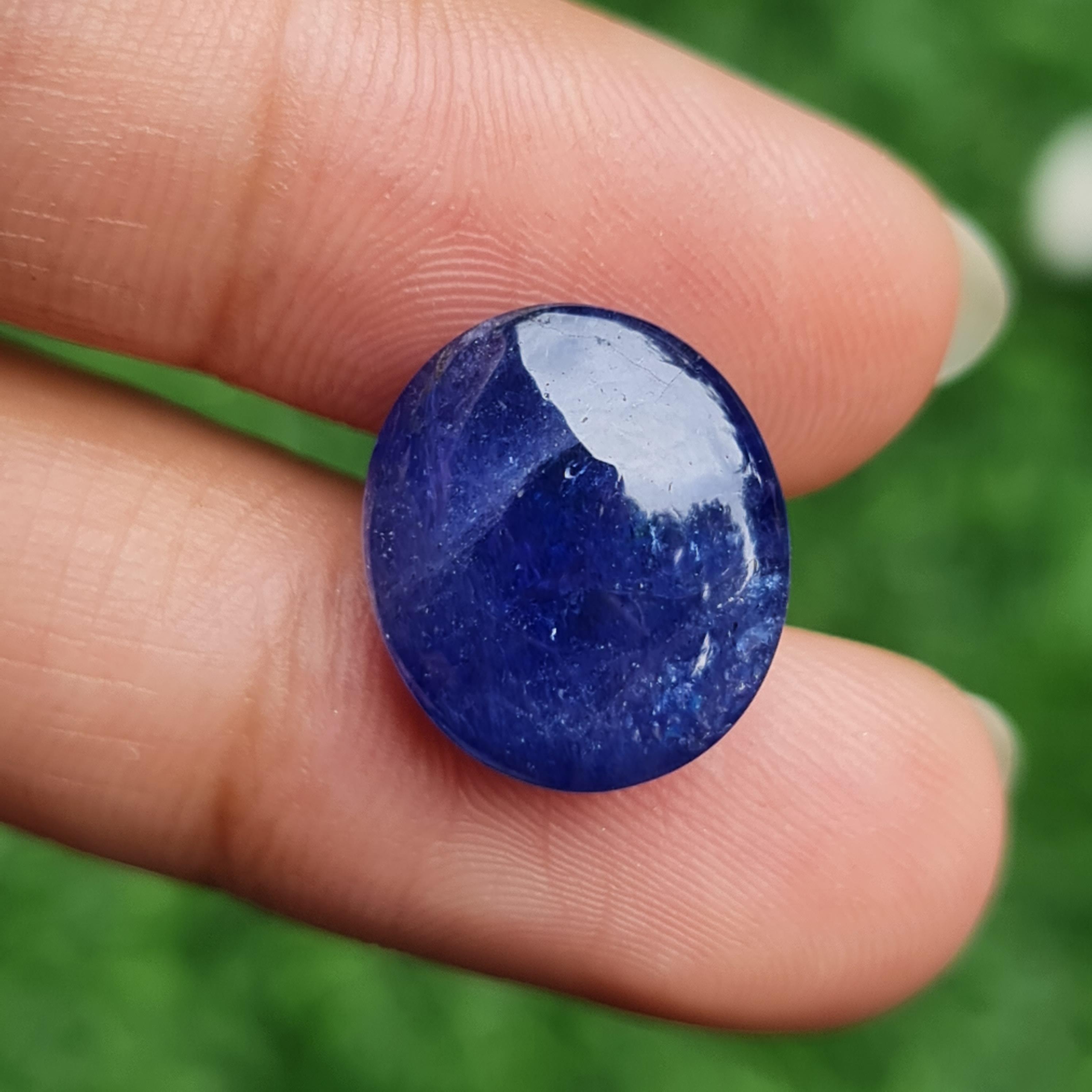 พลอย แทนซาไนท์ Tanzanite 14.95 กะรัต (Cts.) พลอยแท้ อัญมณีมงคลประจําวันเกิด เครื่องประดับพลอย