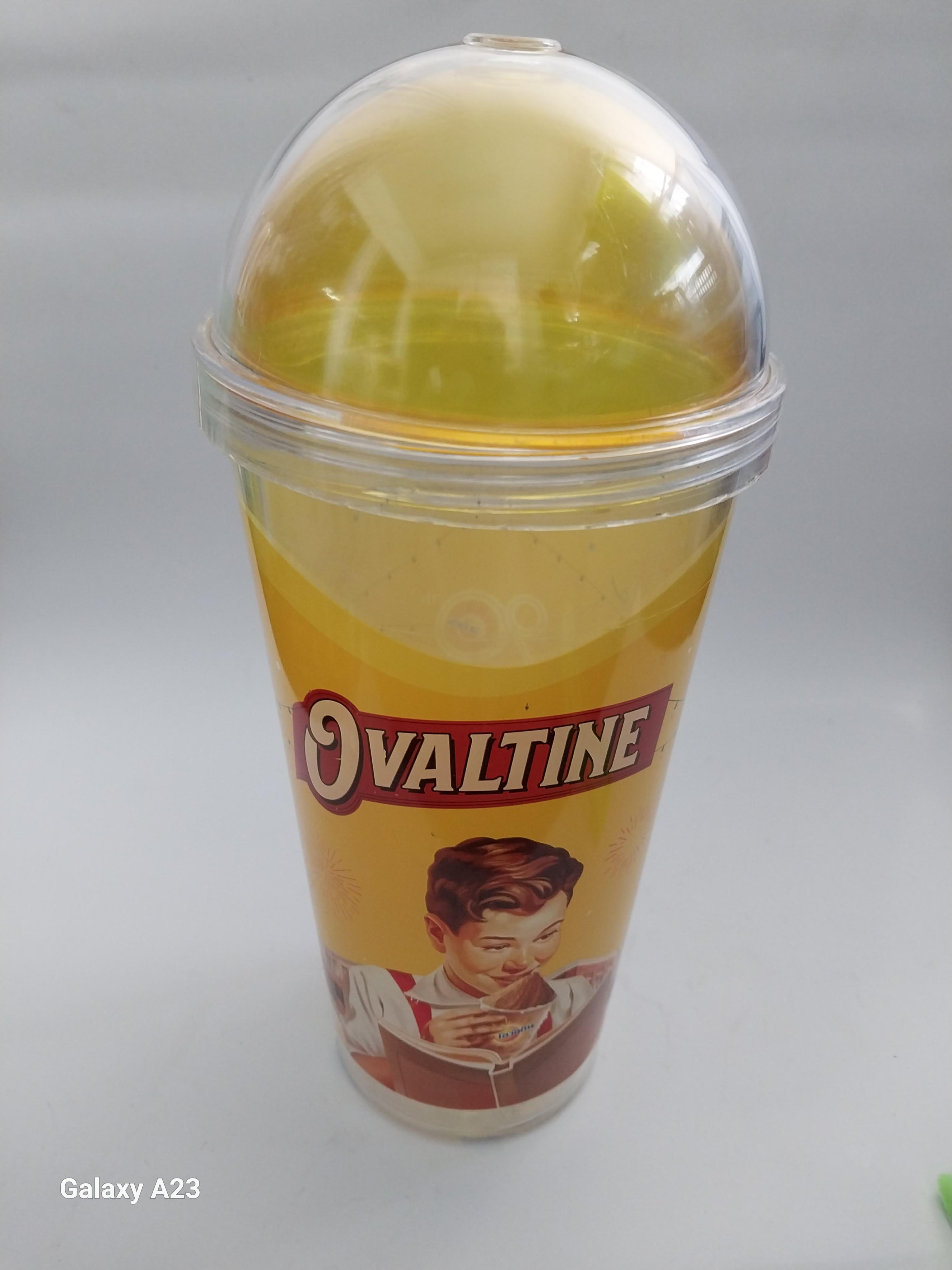 มีหลายภาพ แก้วโอวัลติน (ราคาใบละ) ของเก่ามีรอยบ้างกรุณาดูทุกภาพ Ovaltine