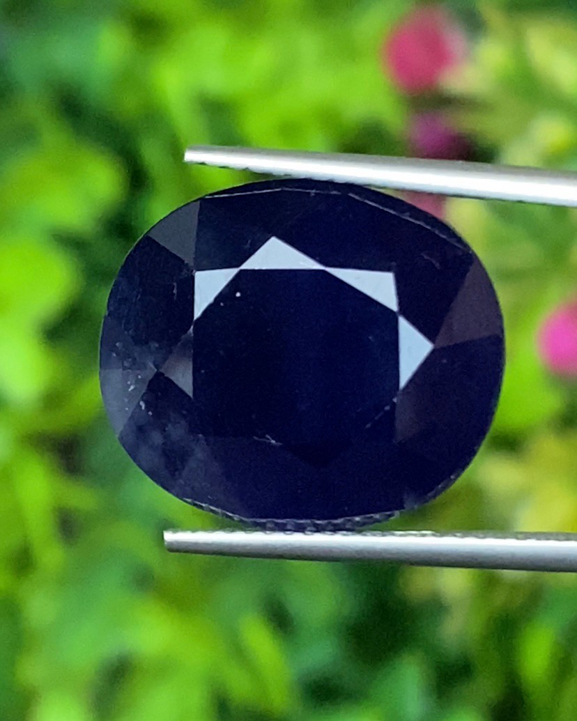 พลอย ไพลิน Blue sapphire 31.34 กะรัต (Cts.) พลอยแท้ อัญมณีมงคลประจําวันเกิด เครื่องประดับพลอย