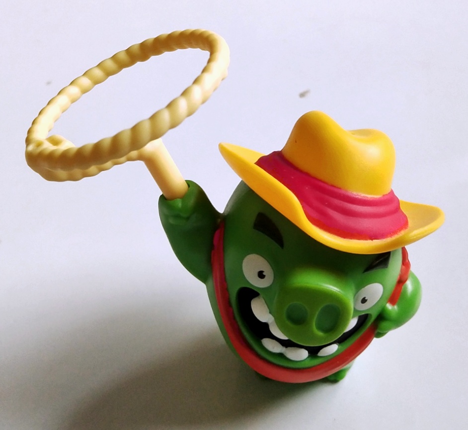 ของสะสมจากแมคโดนัลด์ หมูสีเขียวในเกมส์อนิเมชั่น แองกรี้เบิร์ด Angry bird ,the pigs