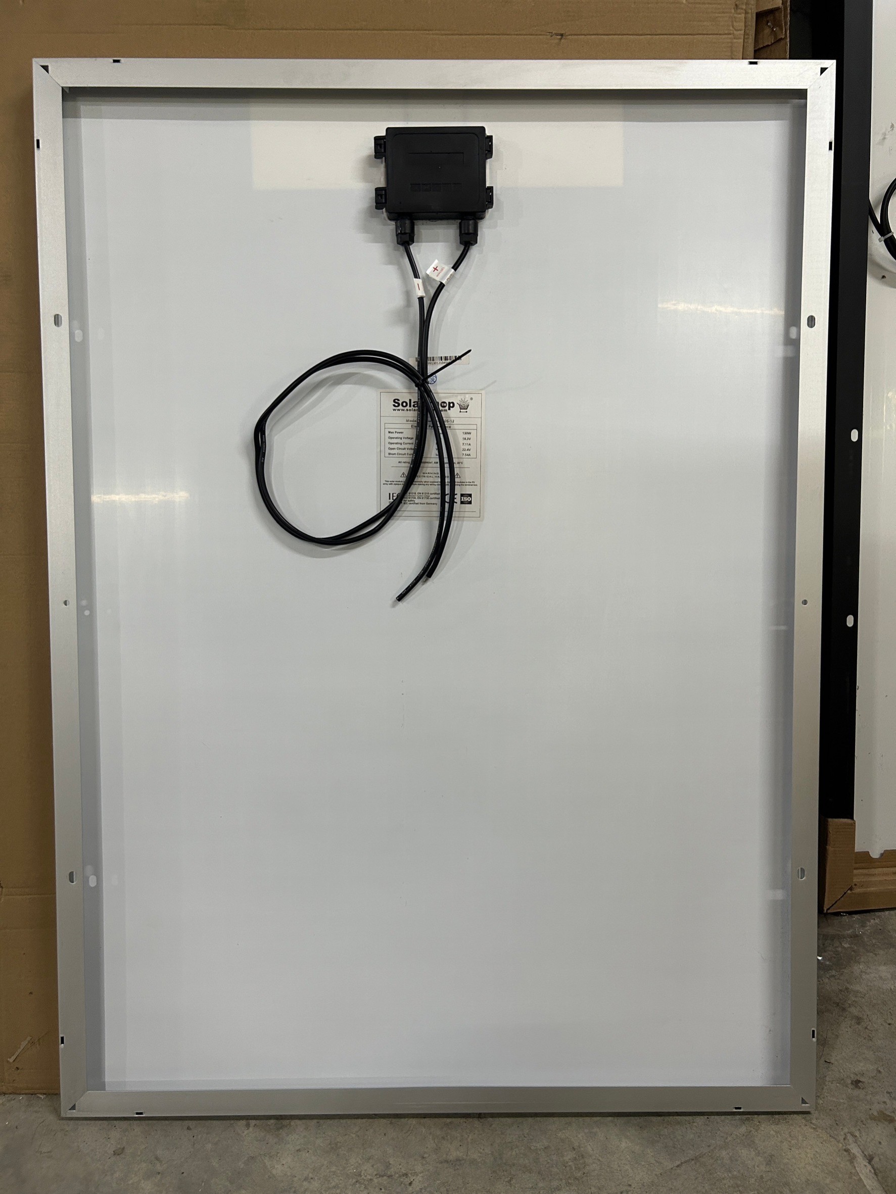แผงโซล่าเซลล์ 130W Mono Solarshop