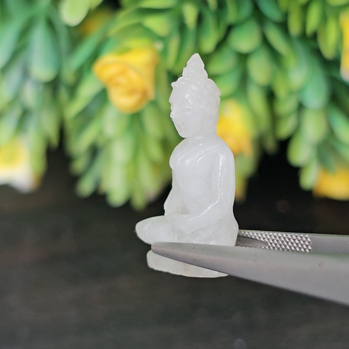 หยก แกะสลัก รูป พระ (Burmese jadeite) 14.57 กะรัต (cts.) หยก พม่า แท้