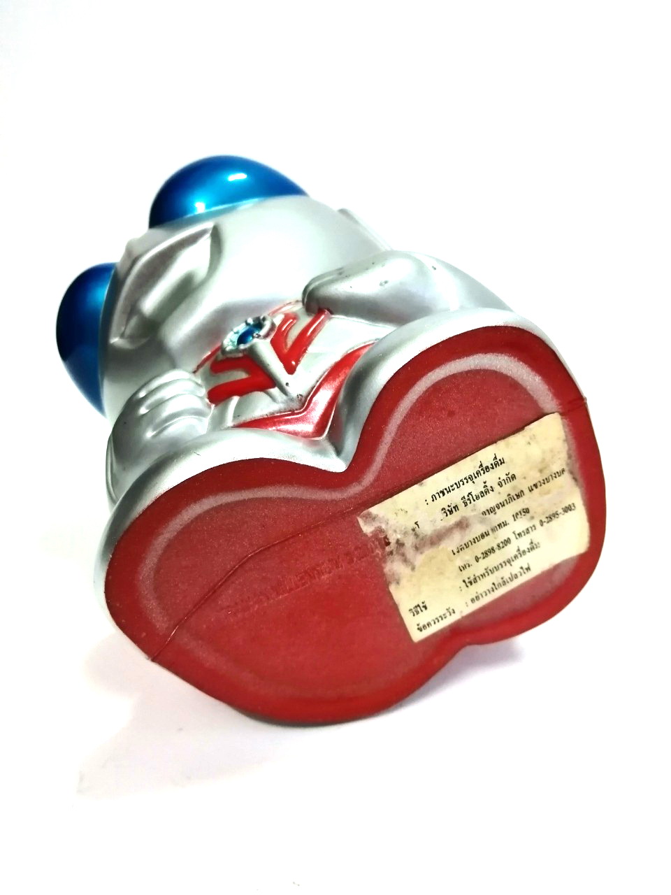 ถัง/กระบอก อุลตร้าแมนมิลเลเนียม SD ขนาดใหญ่ สูบ10นิ้ว เปิดฝาด้านบนได้ สภาพค่อนข้างดี เก่าเก็บ Ultraman Millenium