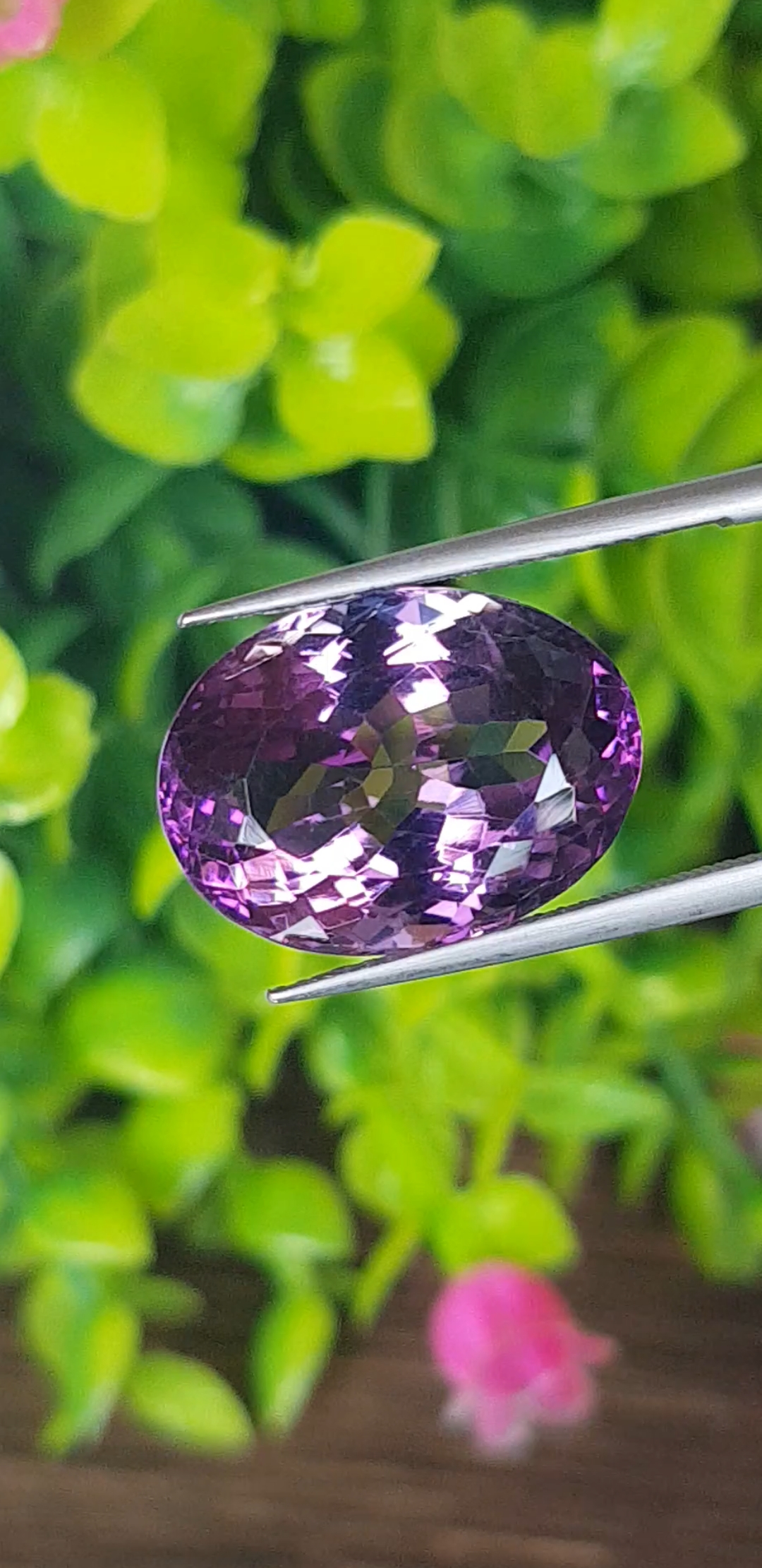 พลอย อเมทิส Amethyst 12.12 กะรัต (Cts.) พลอยแท้ อัญมณีมงคลประจําวันเกิด เครื่องประดับพลอย