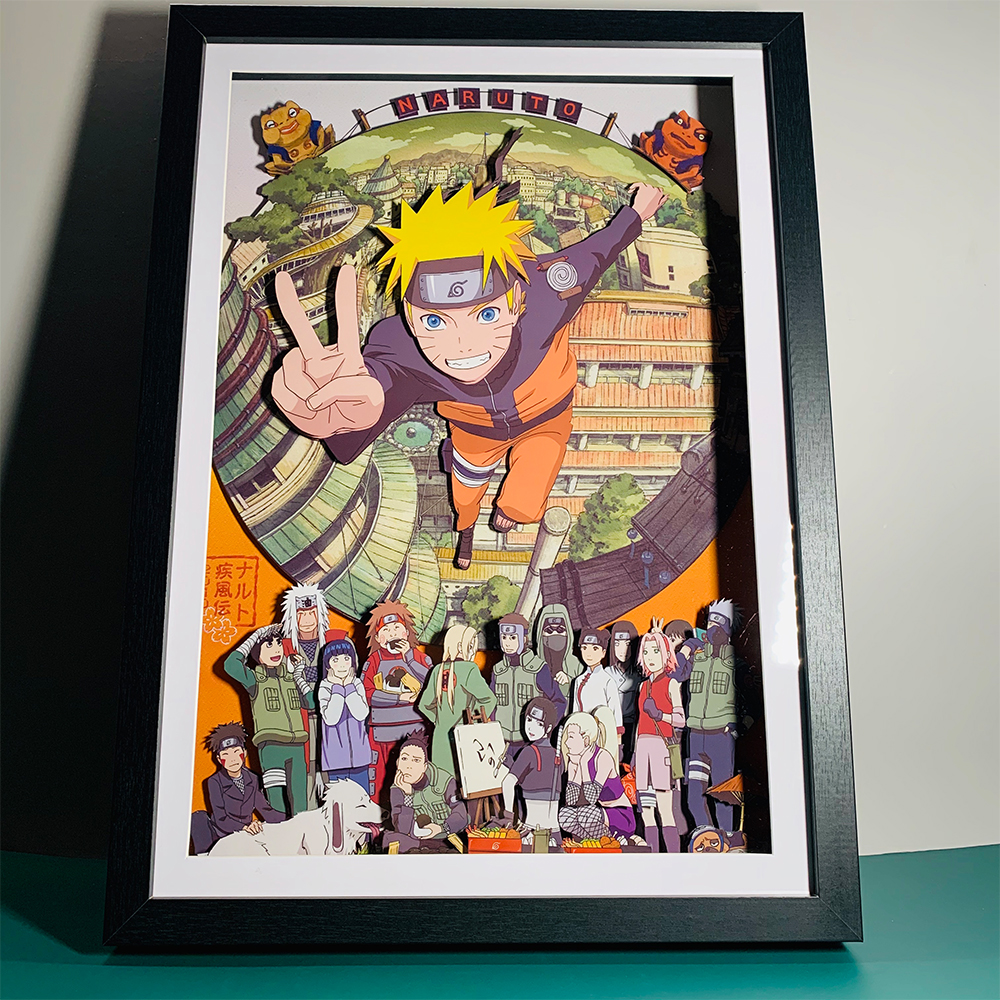 (PRE-ORDER) กรอบรูปพร้อมภาพ 3D เลเยอร์ NARUTO