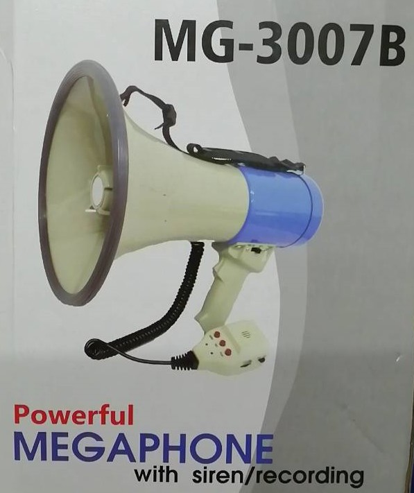 DECCON MG-3007B Megaphone โทรโข่งอัดเสียงได้ เสียงไซเรน พร้อมไมโครโฟน