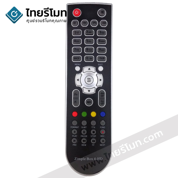 รีโมทจาน Infosat รุ่นZimple Box 4-HD