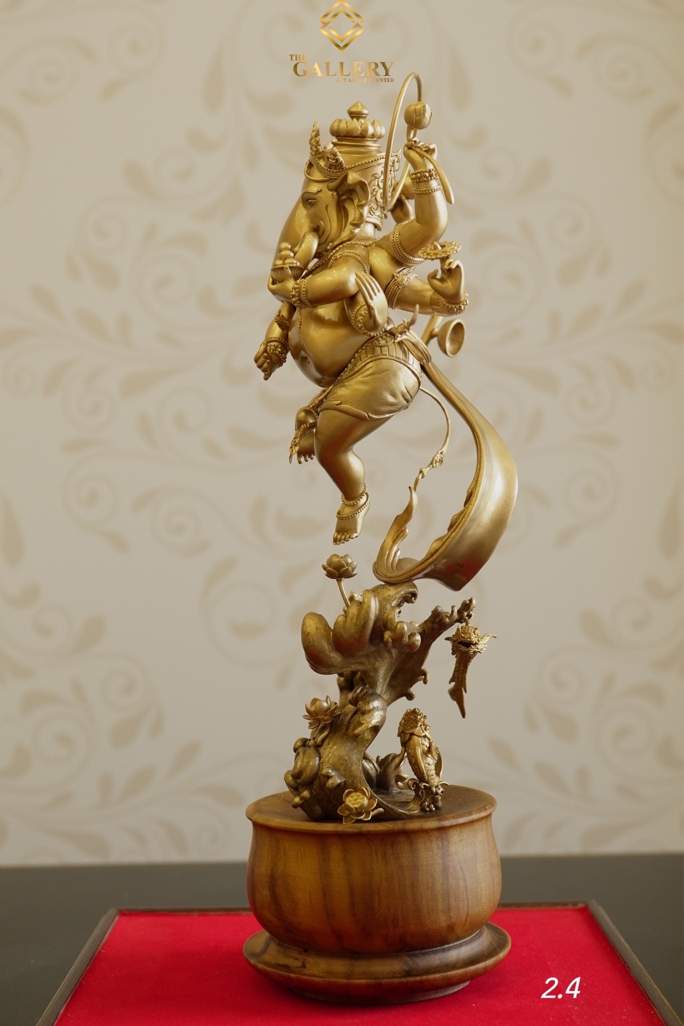 พระศรีนาฏยมหาคเณศ รุ่น กำเนิดอาริยธรรมศิลป์ รายการที่ 2.4 เนื้อบรอนซ์ ขนาดความสูง 26 เซนติเมตร ( รวมฐาน )