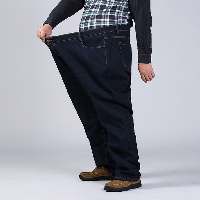 BiG Size กางเกงยีนส์กันหนาวผู้ชาย ซับกำมะหยี่กันหนาว (10319MM)