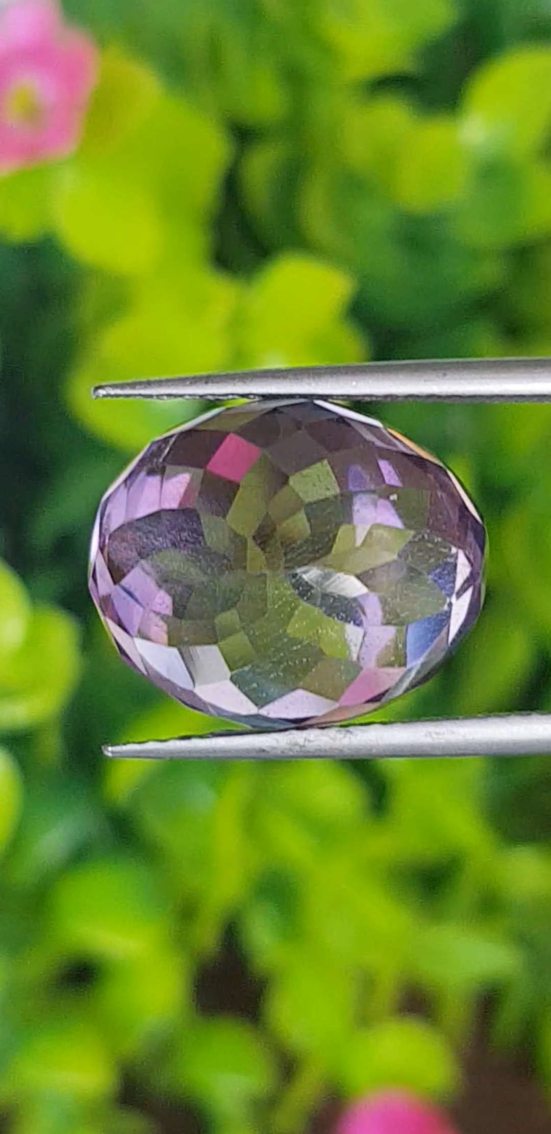 พลอย อเมทิส Amethyst 12.36 กะรัต (Cts.) พลอยแท้ อัญมณีมงคลประจําวันเกิด เครื่องประดับพลอย