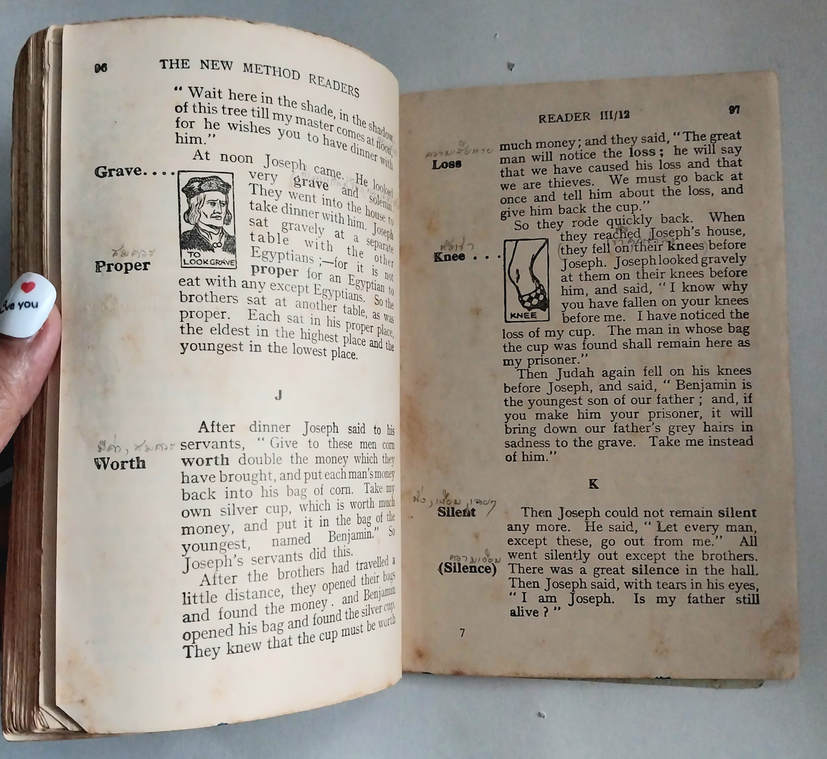 มือ2 ,***มีตำหนิตามภาพ มีเรอยเขียนเป็นระยะๆ หนังสือเรียนเก่า วิชาภาษาอังกฤษ The New Method Readers Reader3, Orient Longmans Ltd. ปี 1956