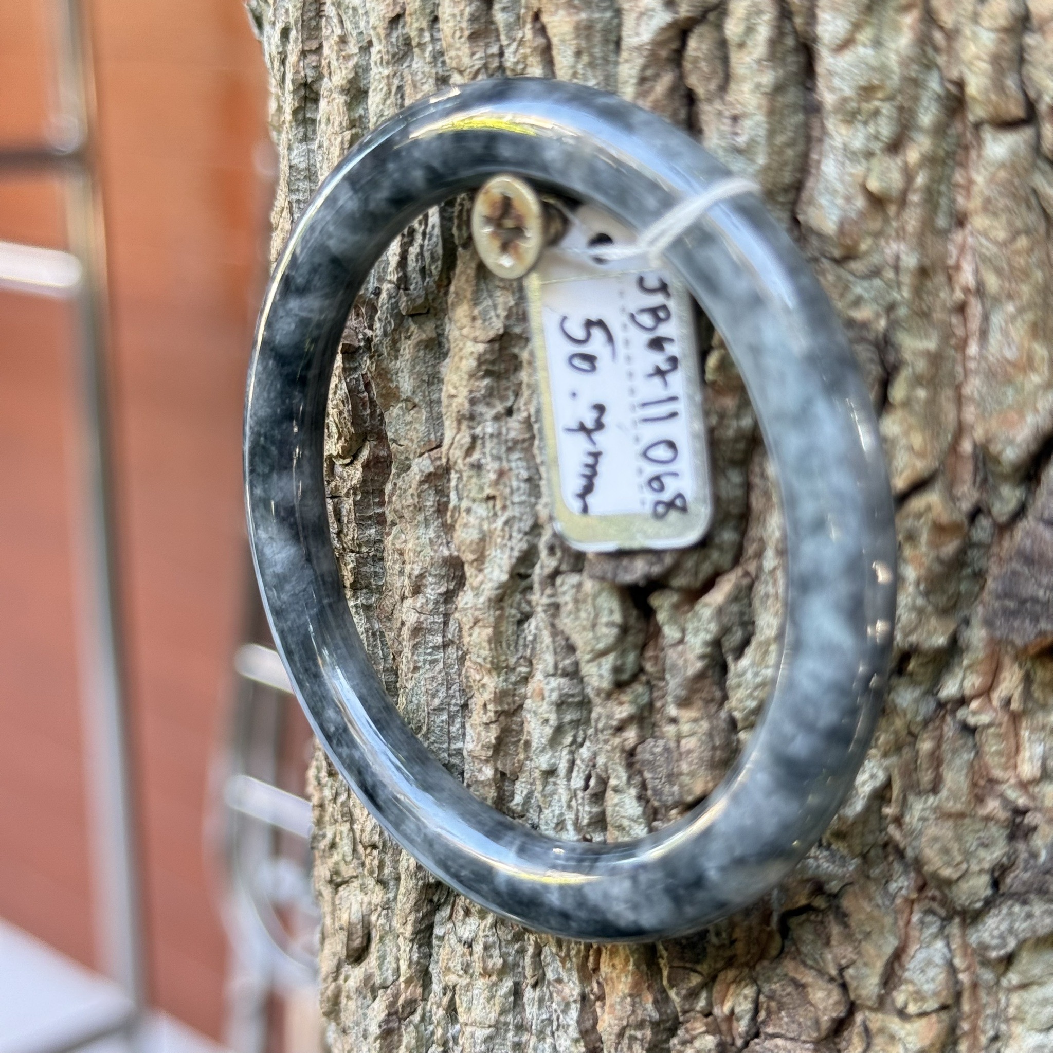 JB6711068 หยก พม่า แท้ Jade กำไลหยก 50.7 มม. (Jadeite bracelet) พม่า (Myanmar)