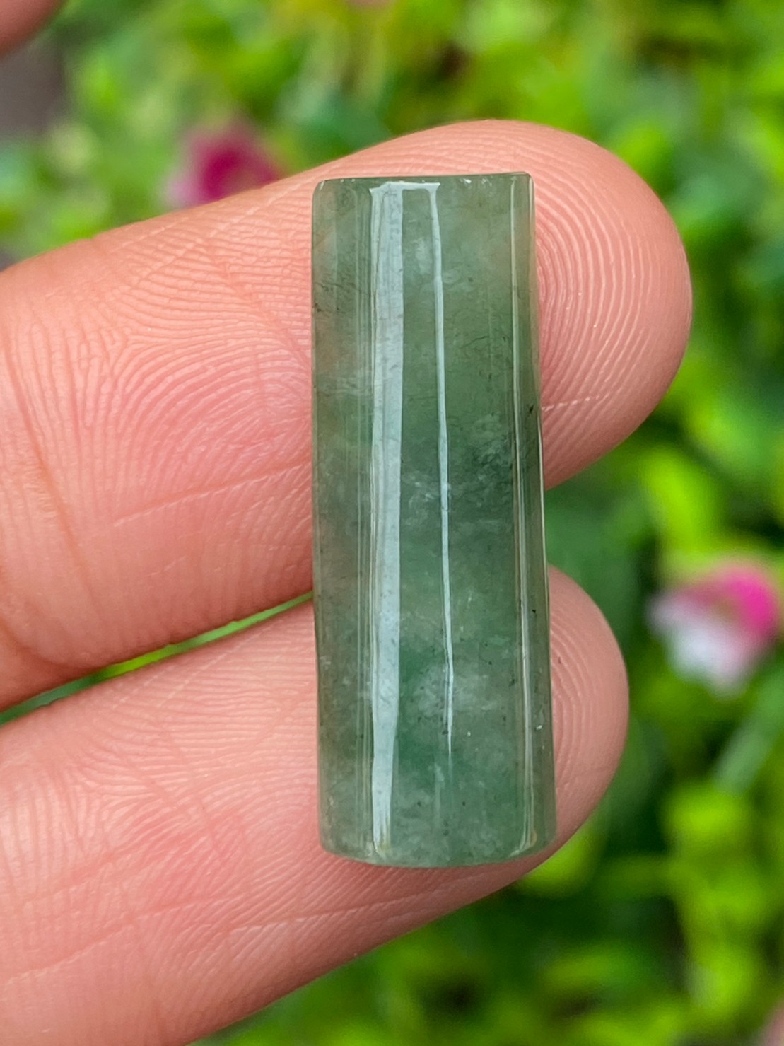 หยกพม่าเจียรนัย (Burmese jade ) 9.52 กะรัต หยกพม่า (jadeite)