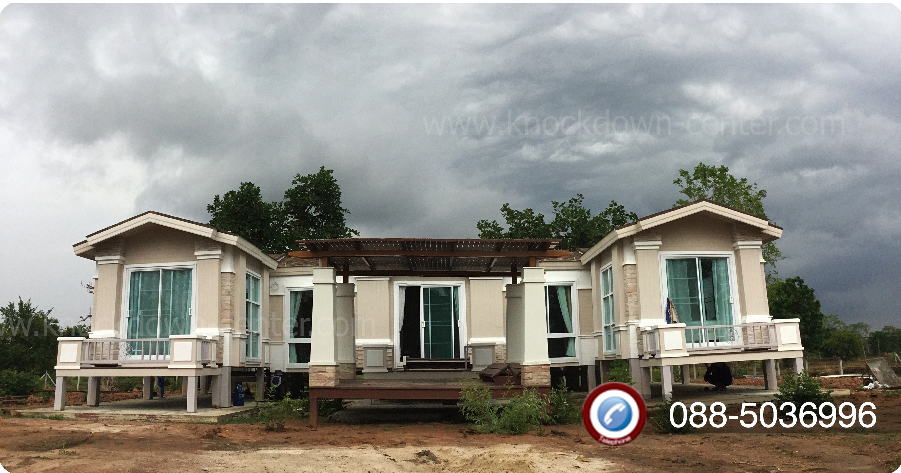 บ้านน็อคดาวน์ บ้านสำเร็จรูป Grand Modern U 008